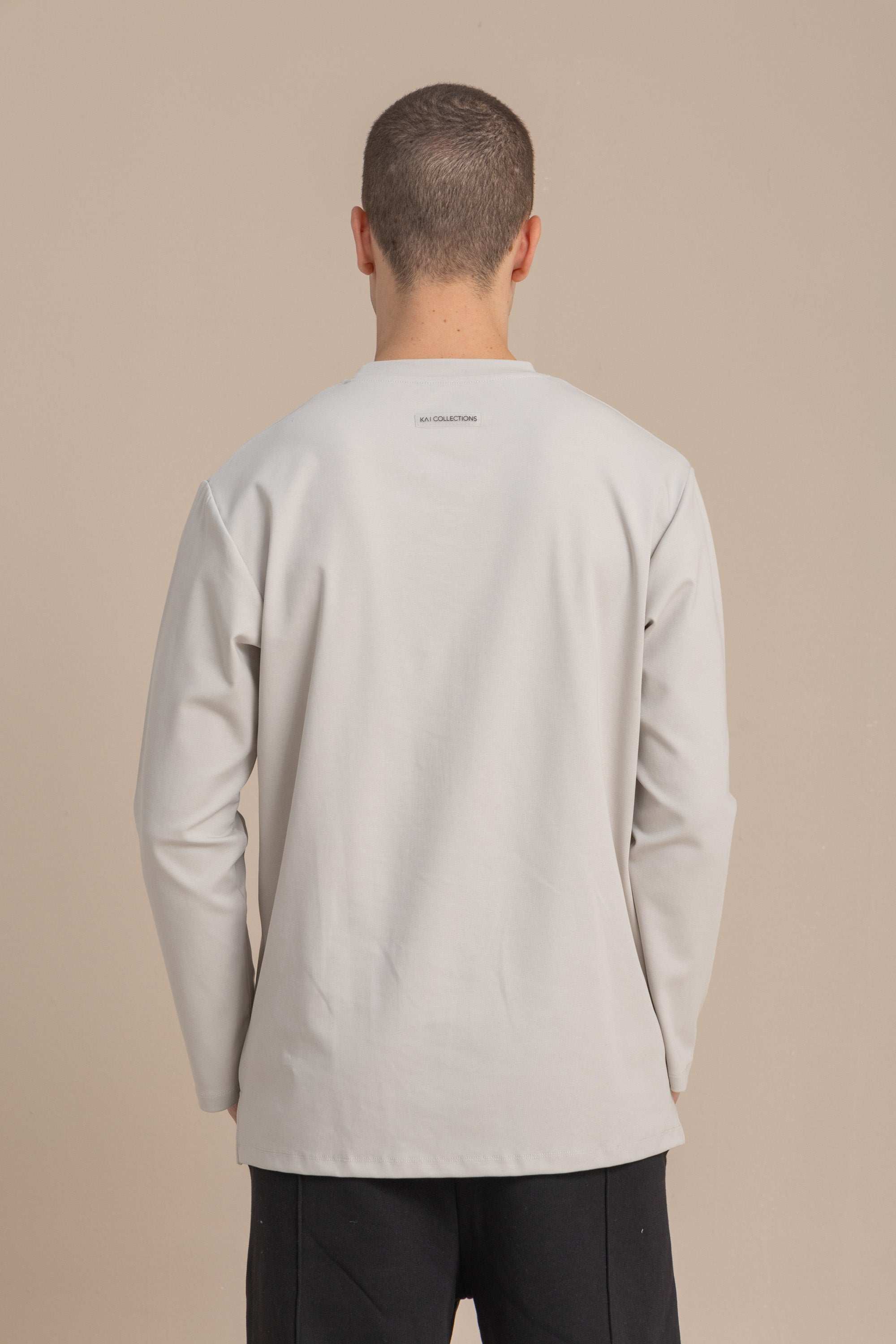 Grey Long Sleeve Premium T-Shirt