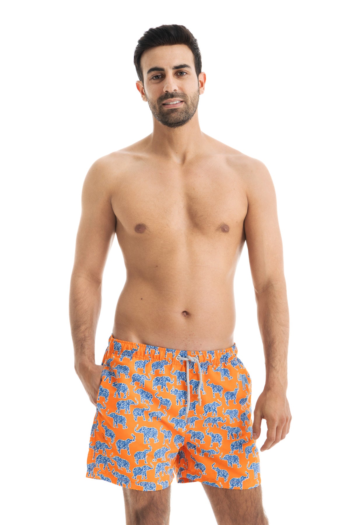 Orange Elephants Swim Shorts