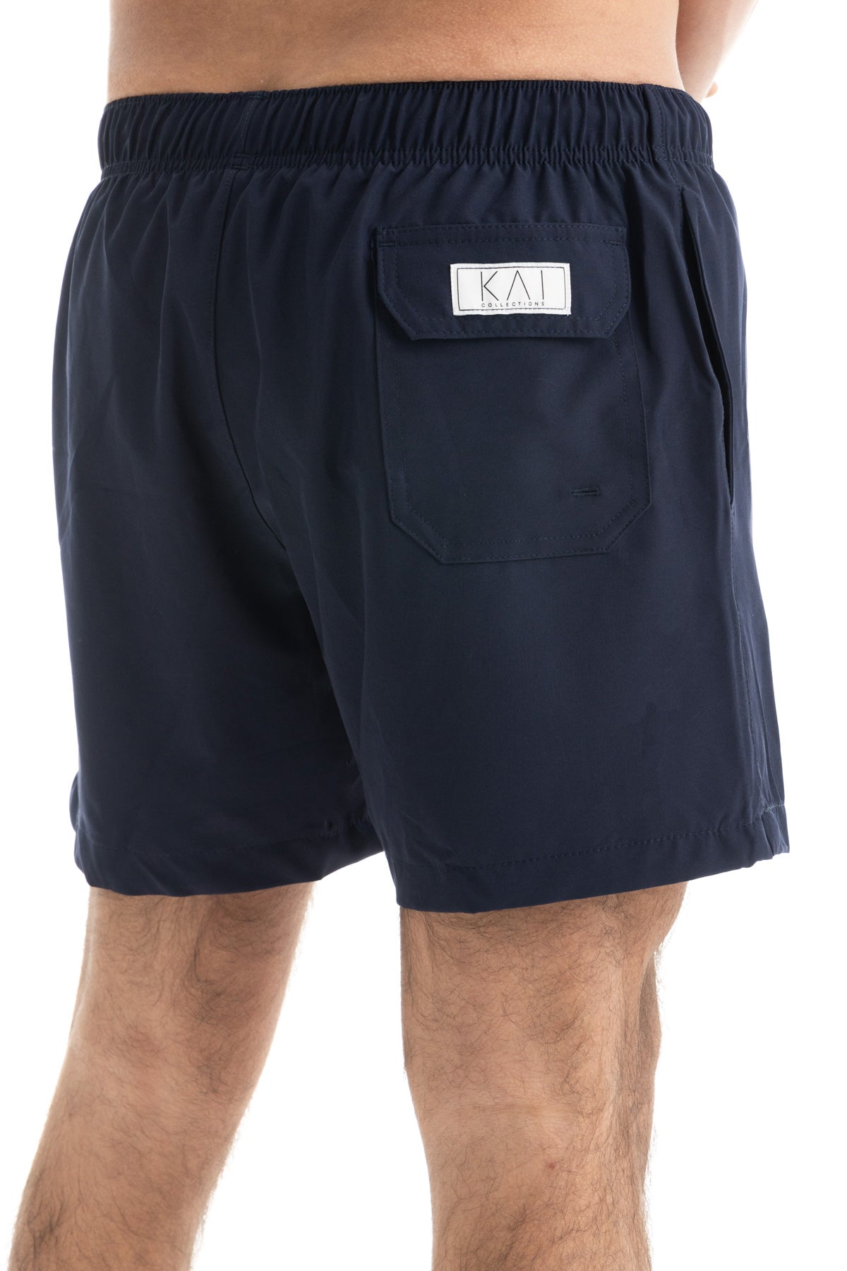 Solid Navy Swim Shorts (4 Way Stretch) Solid Navy Swim Shorts (4 Way Stretch)