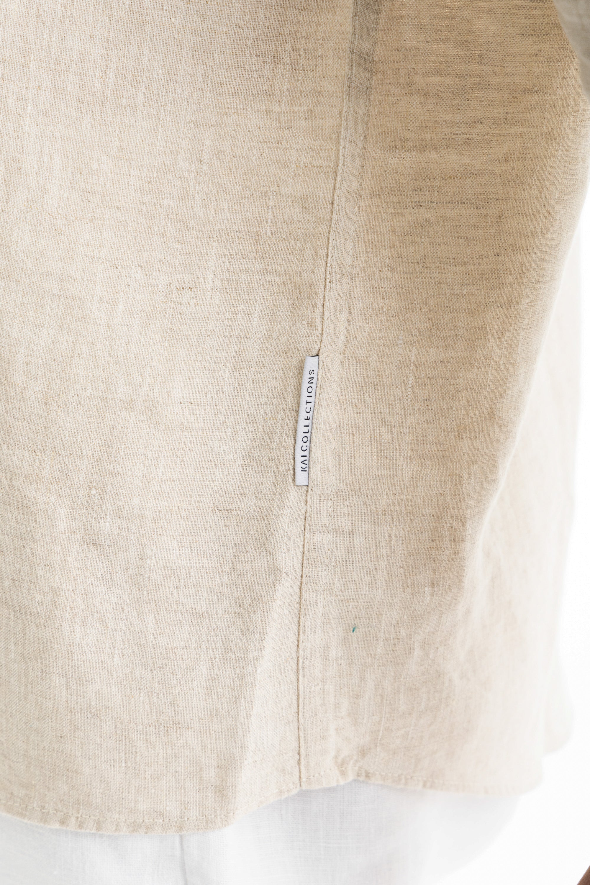 Beige Semi Color Linen Shirt Beige Semi Color Linen Shirt