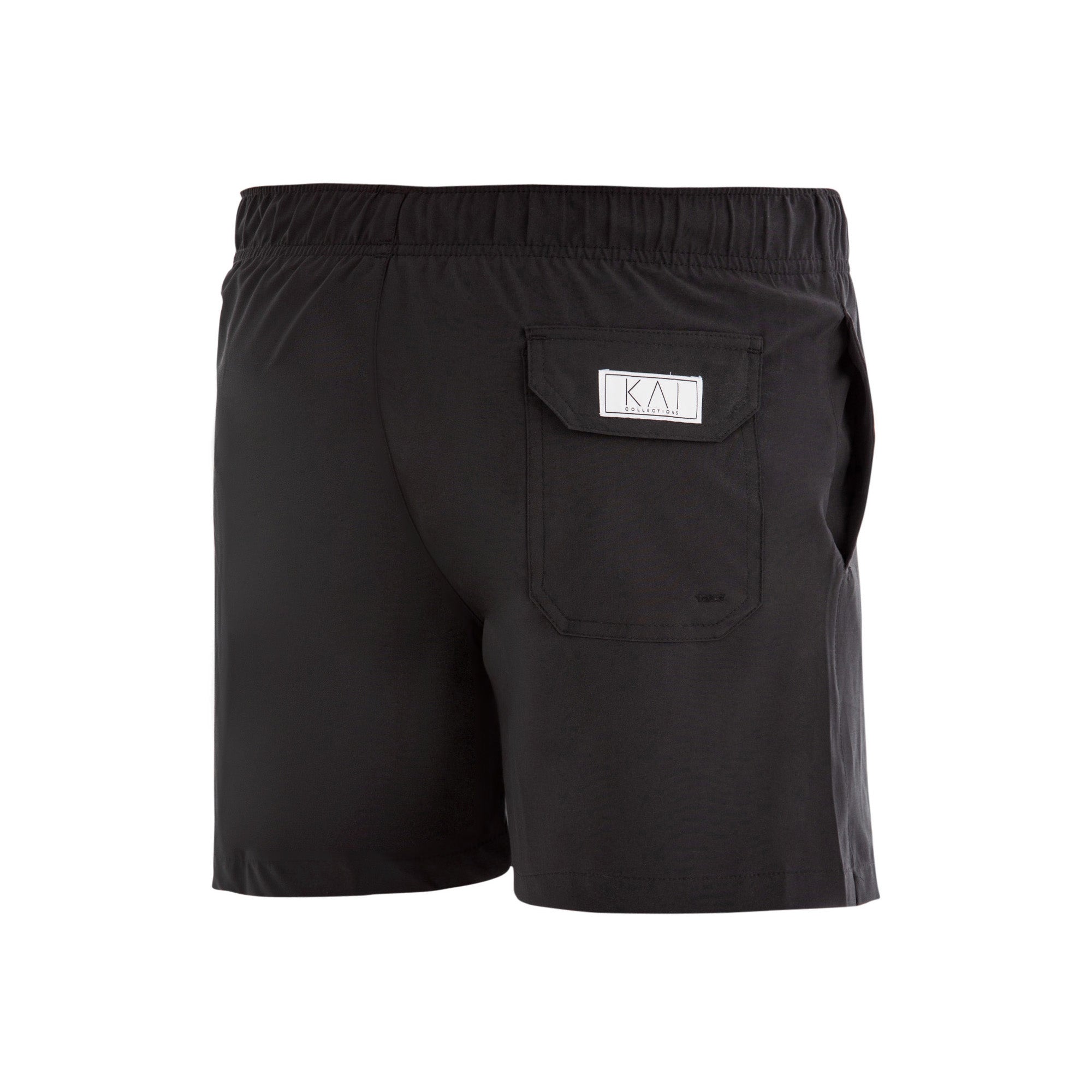 Solid Black Swim Shorts (4 Way Stretch) Solid Black Swim Shorts (4 Way Stretch)