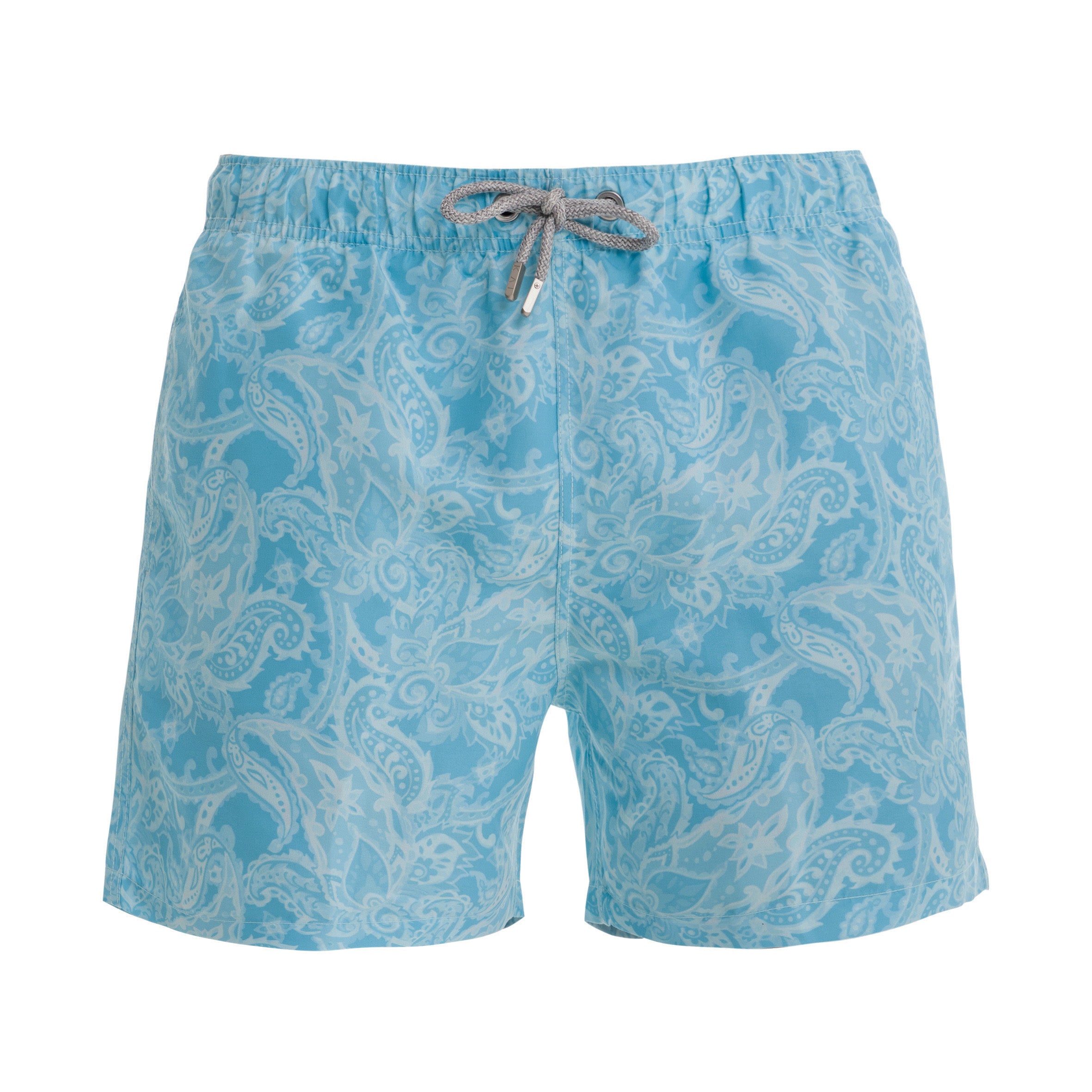 Sky Paisley Swim Shorts