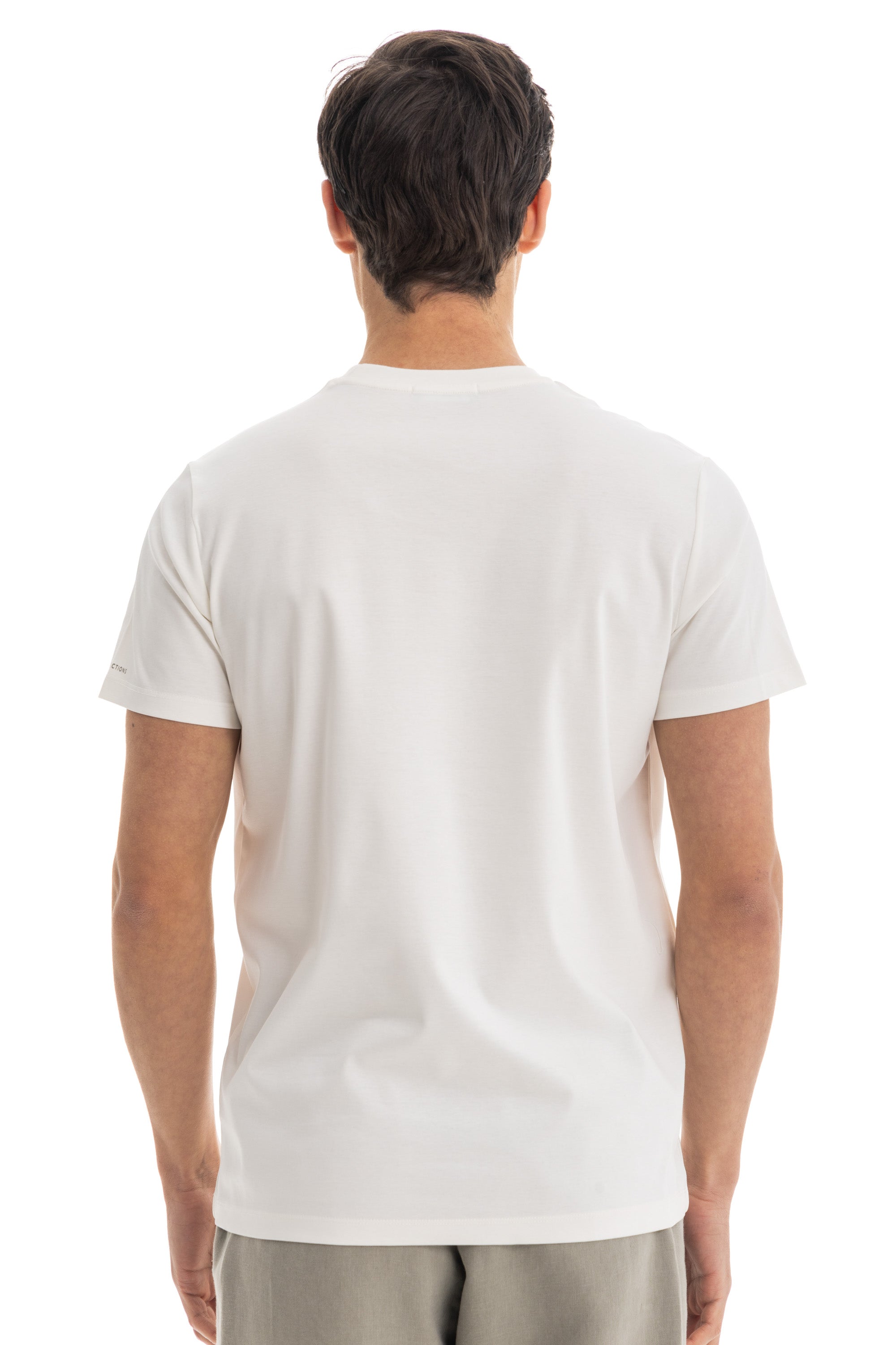 White Mercerised Cotton T-shirt White Mercerised Cotton T-shirt