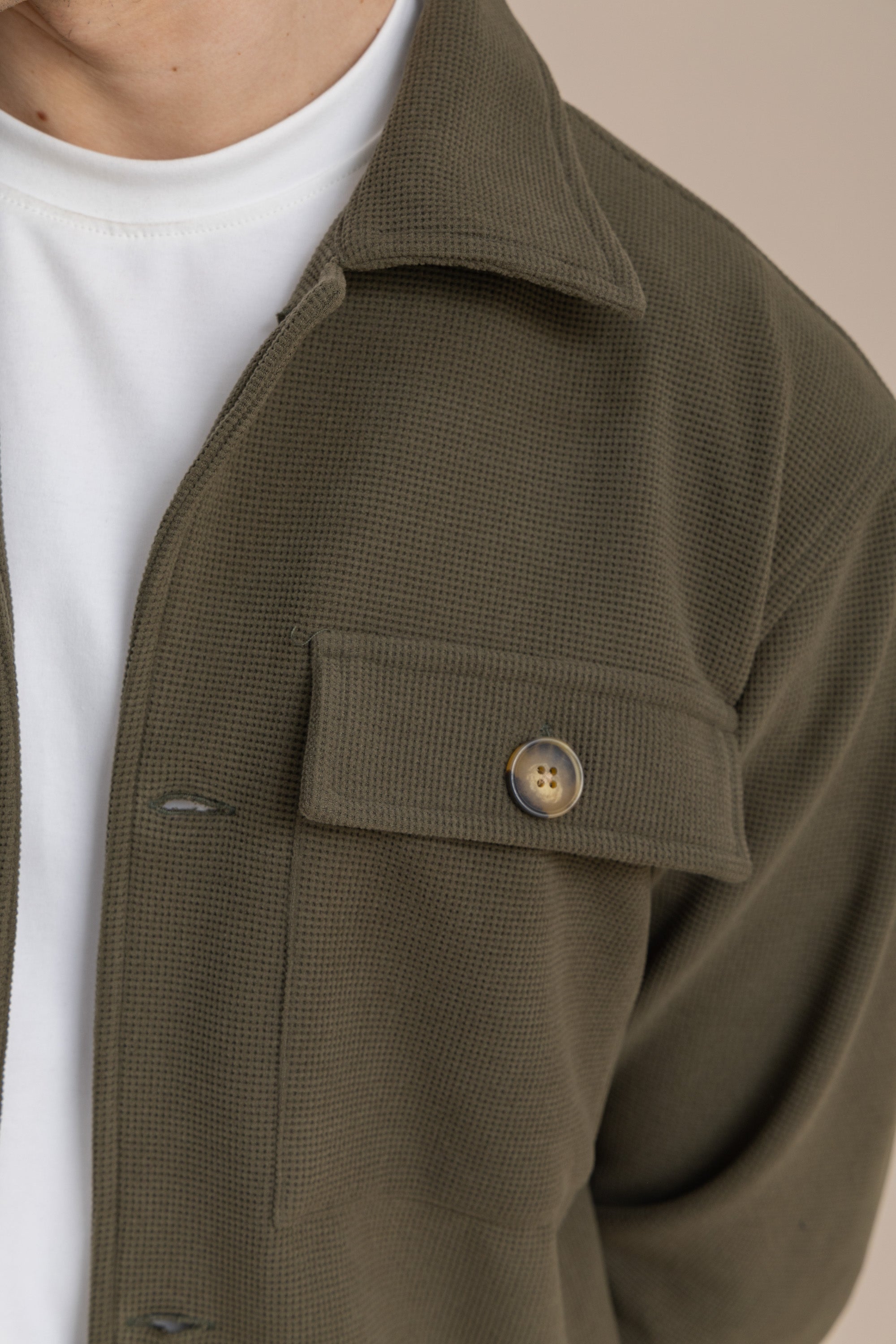 Olive Textured Over Shirt Olive Textured Over Shirt