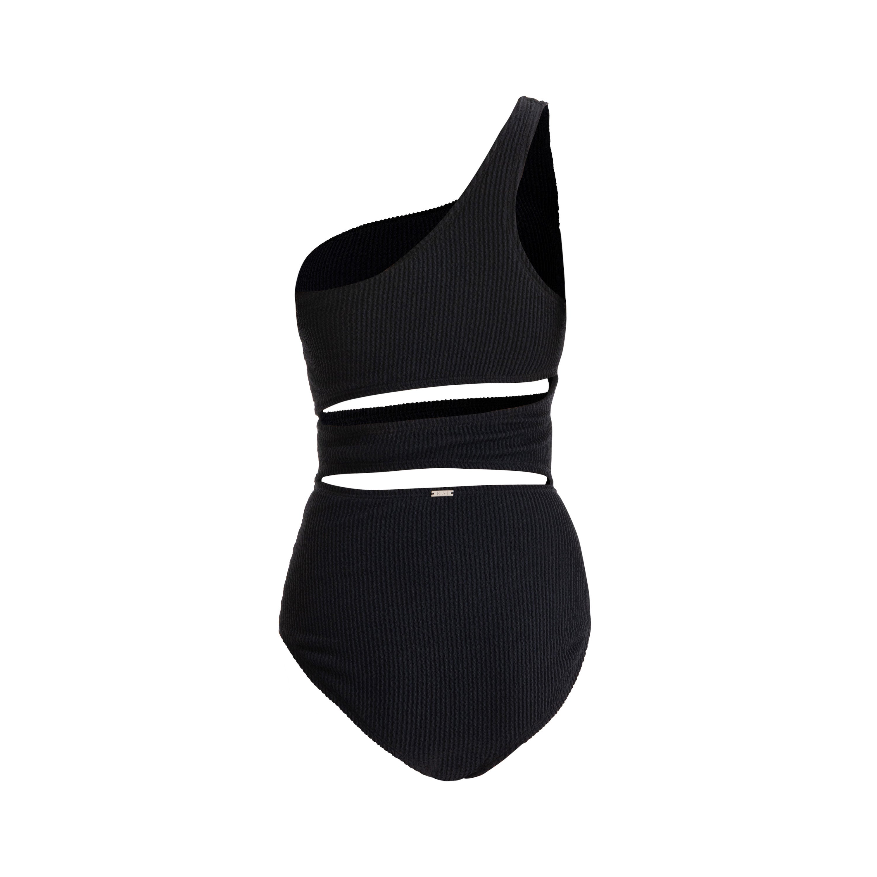 Black Aruba crinkle one piece Black Aruba crinkle one piece