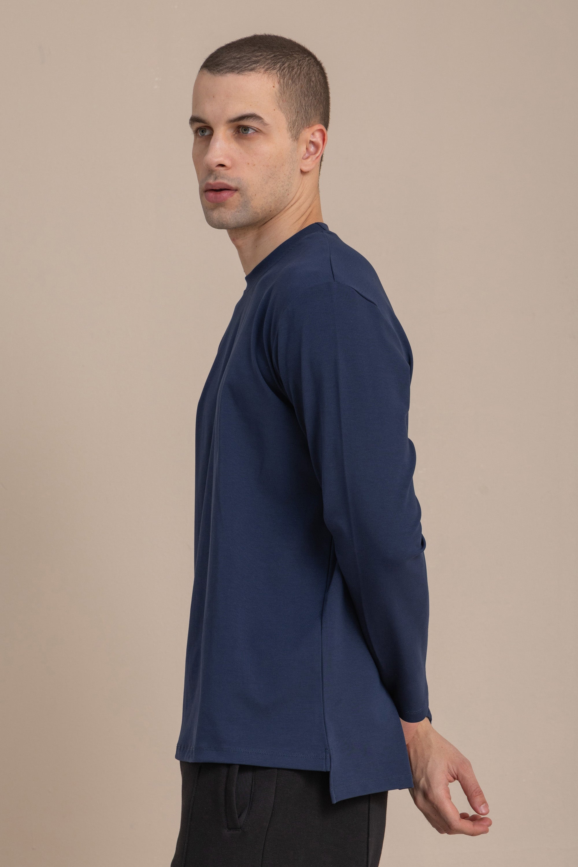 Navy Long Sleeve Premium T-shirt Navy Long Sleeve Premium T-shirt