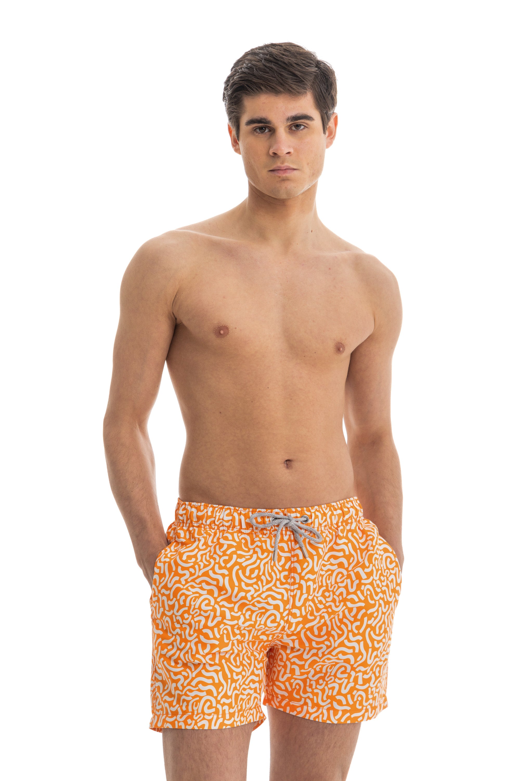 Orange Tangle Swim Shorts Orange Tangle Swim Shorts