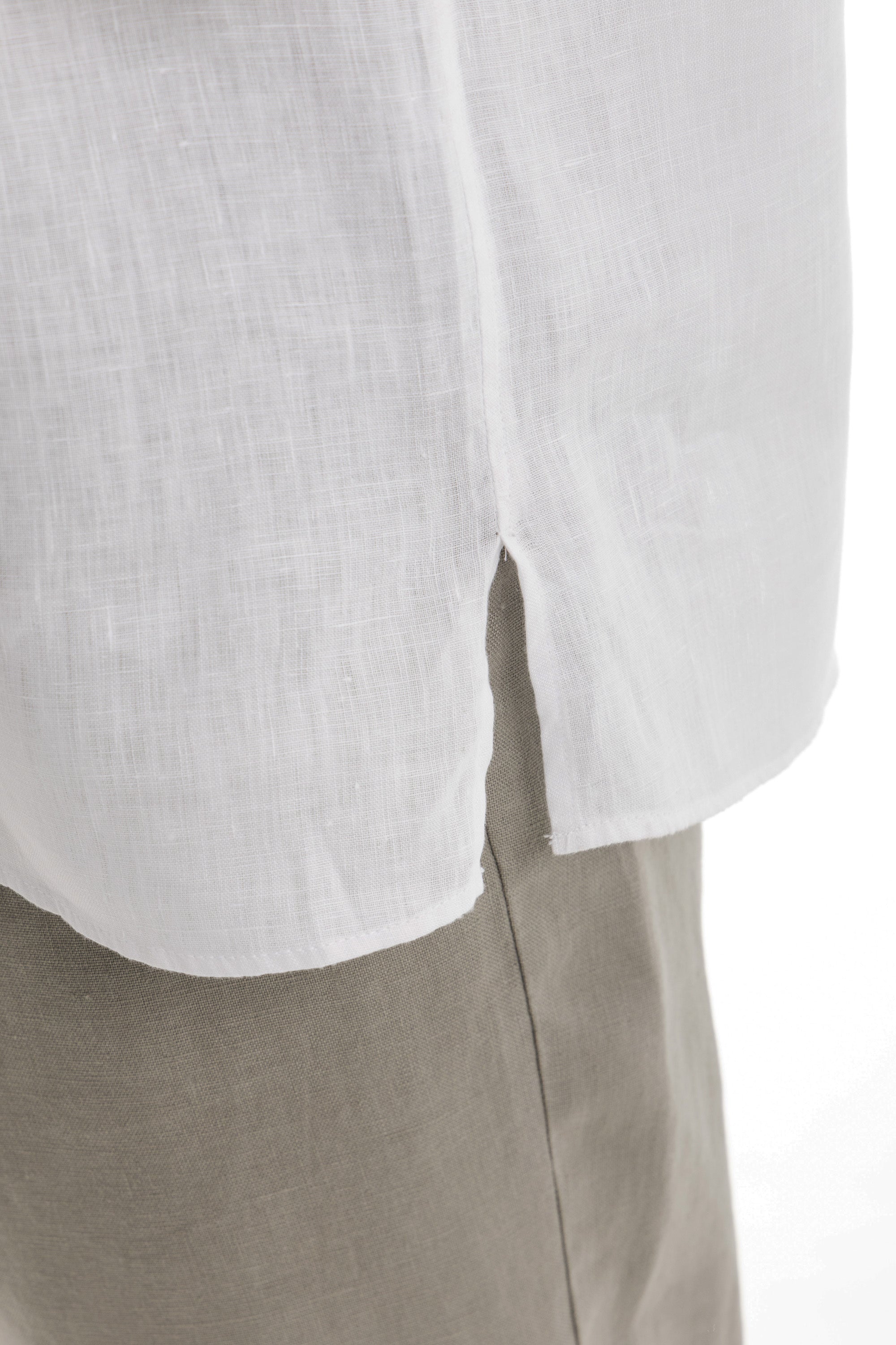 White Kaftan Linen Shirt White Kaftan Linen Shirt