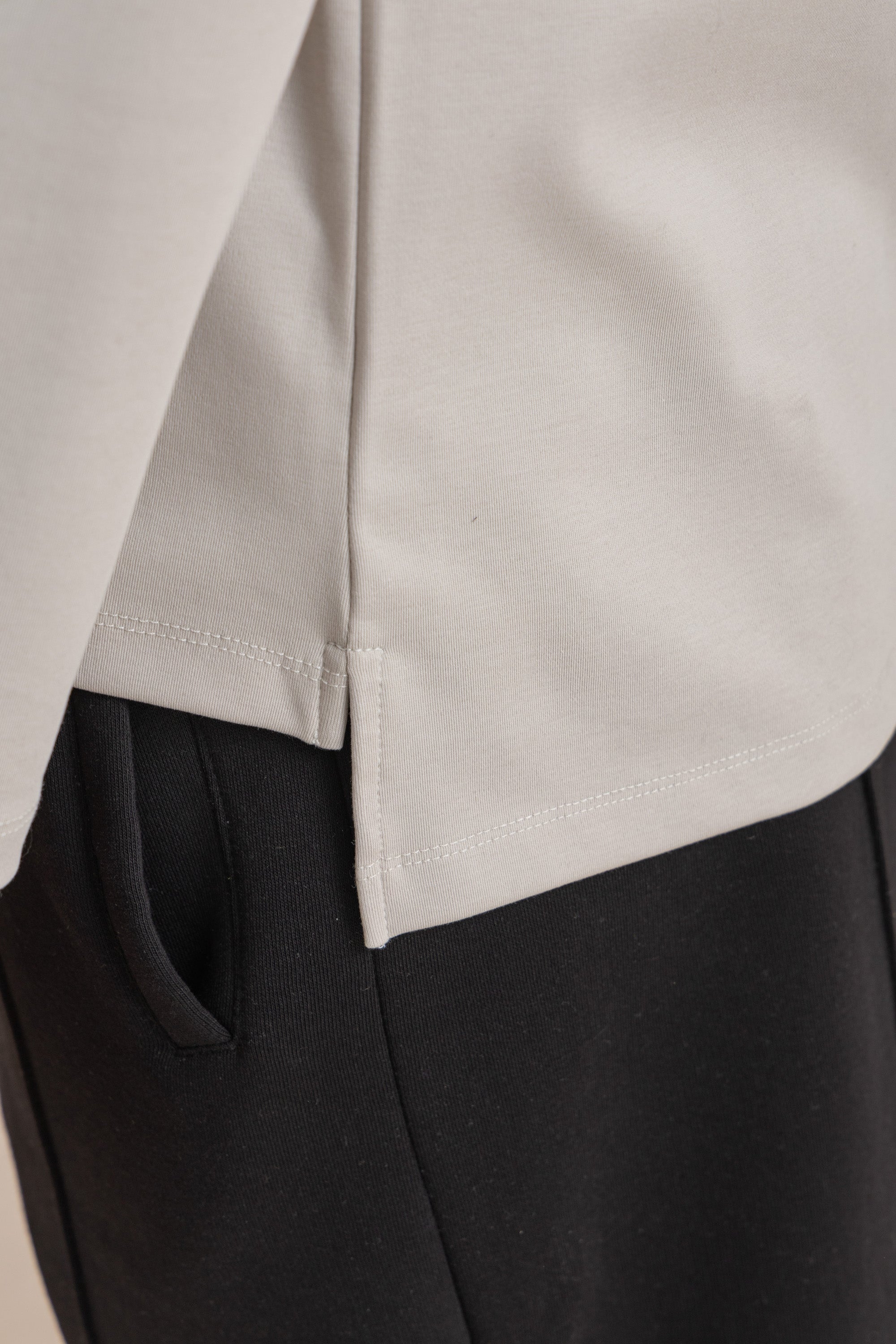 Grey Long Sleeve Premium T-Shirt