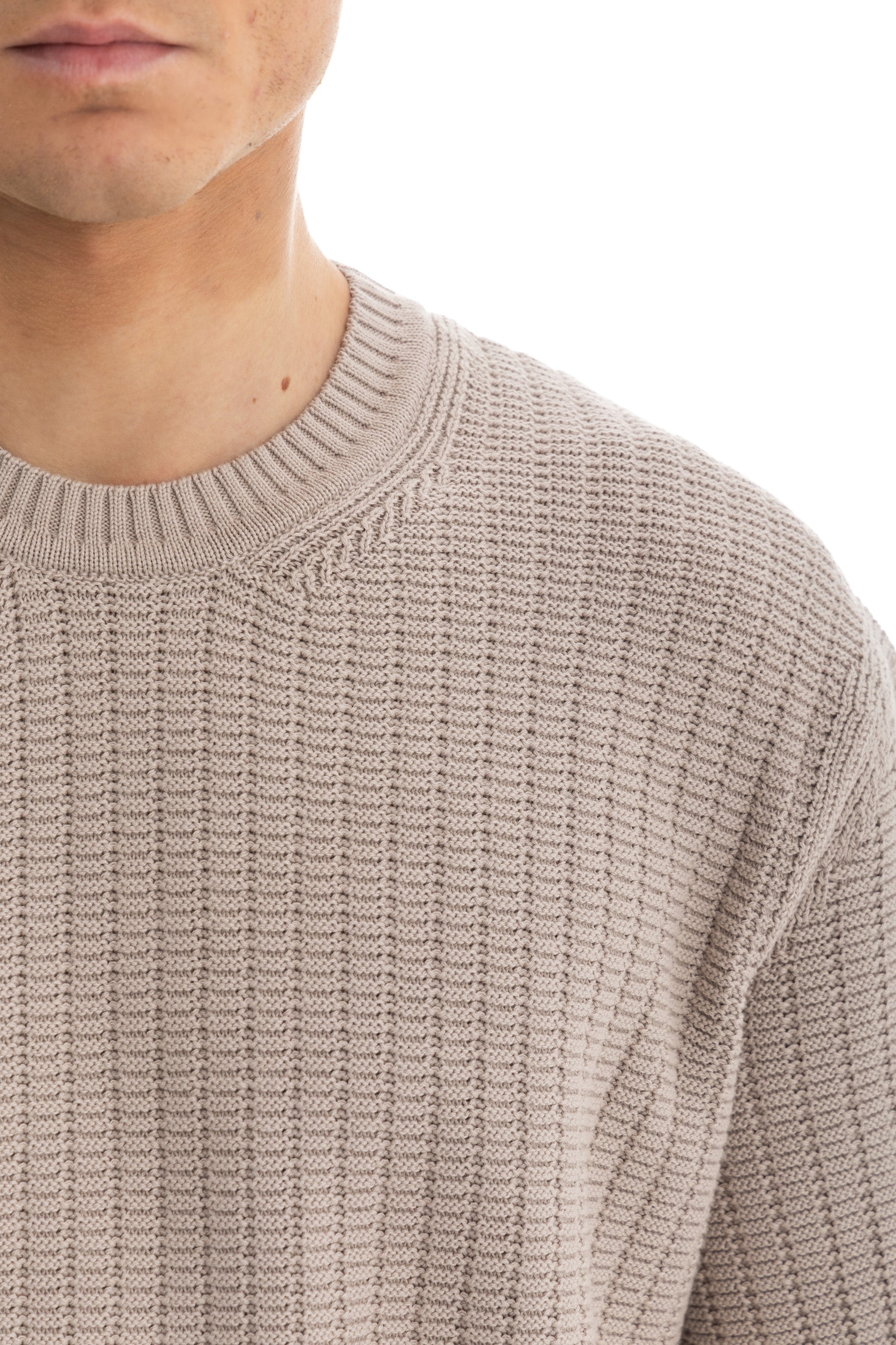 Beige Knit Heavy T-Shirt Beige Knit Heavy T-Shirt