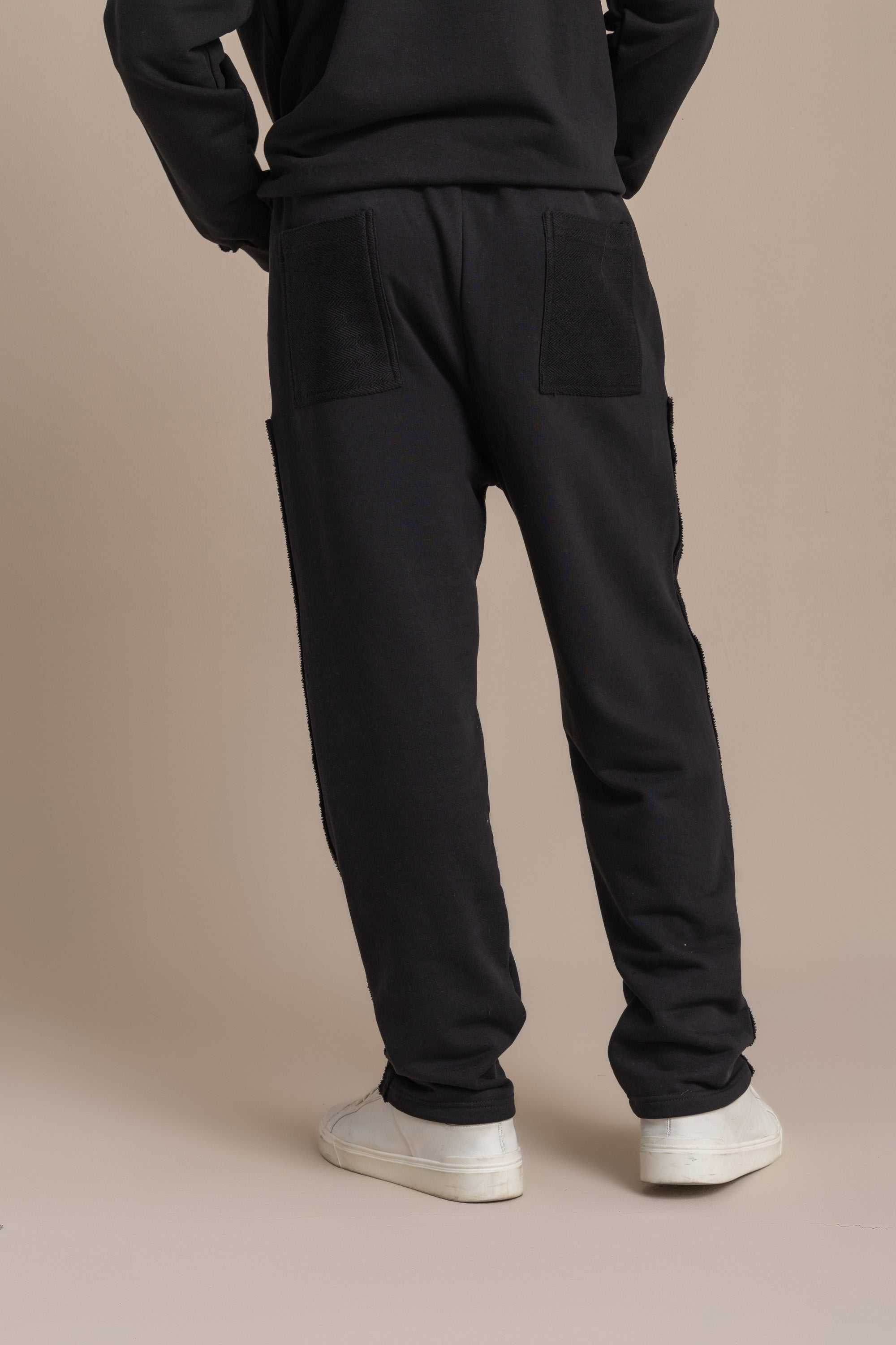 Unisex Black Distressed Sweatpants Unisex Black Distressed Sweatpants