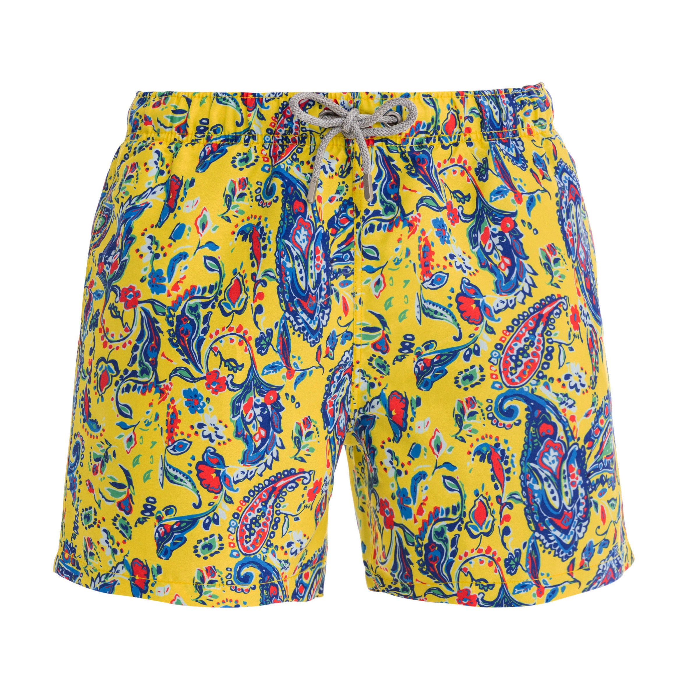 Yellow Paisley Swim Shorts