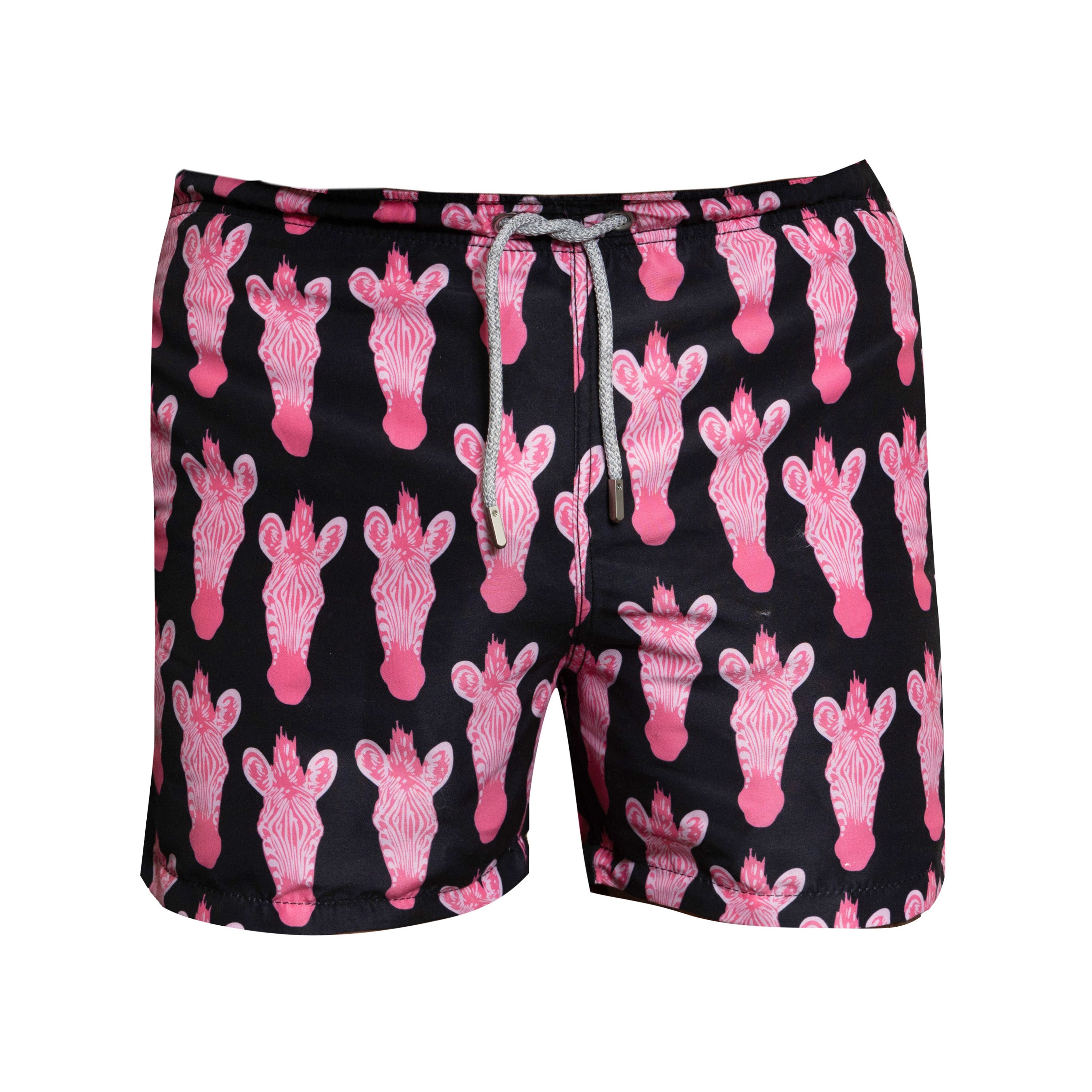 Black Zebra Swim Shorts