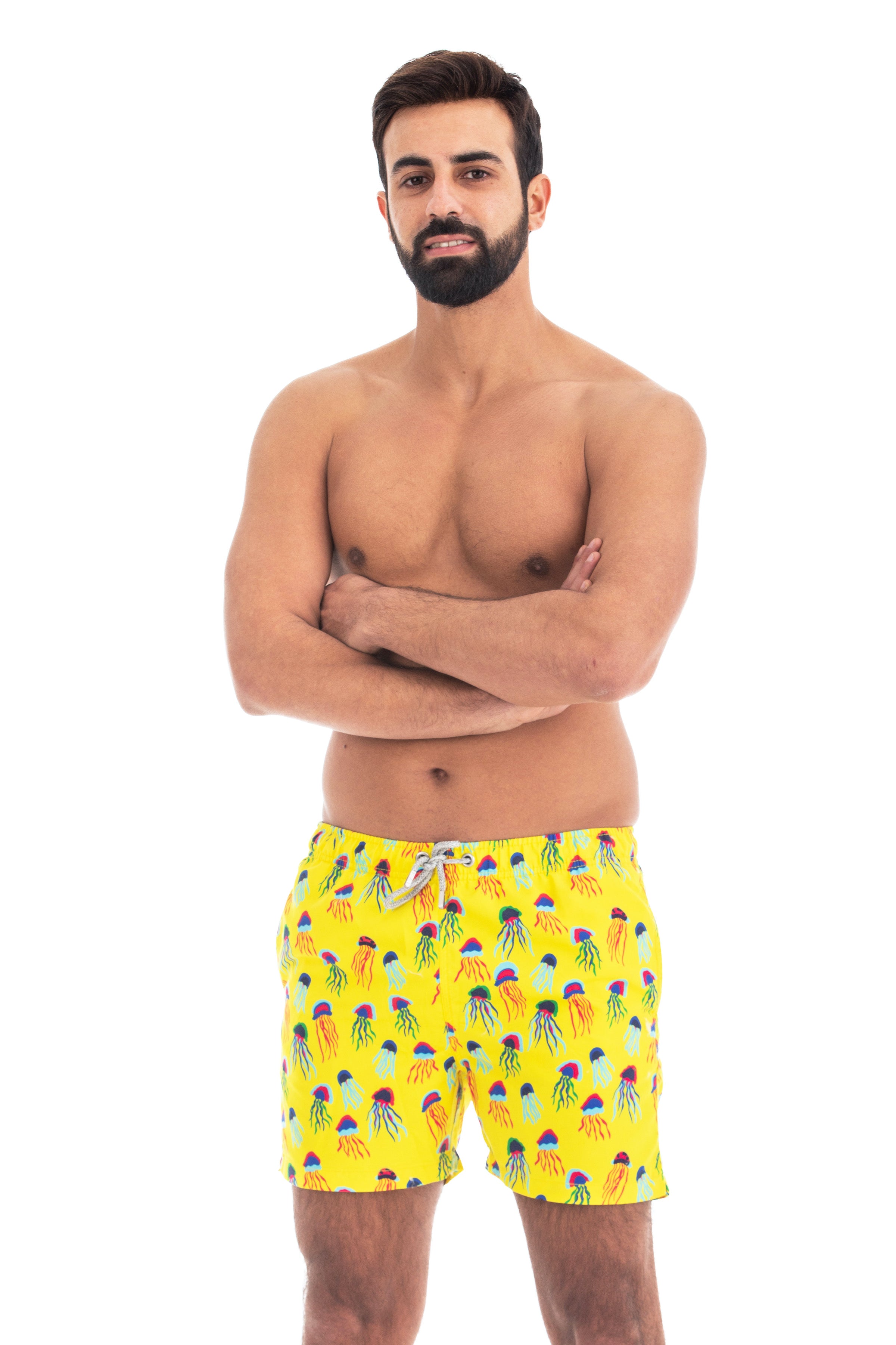 yellow jellyfish swim shorts yellow jellyfish swim shorts