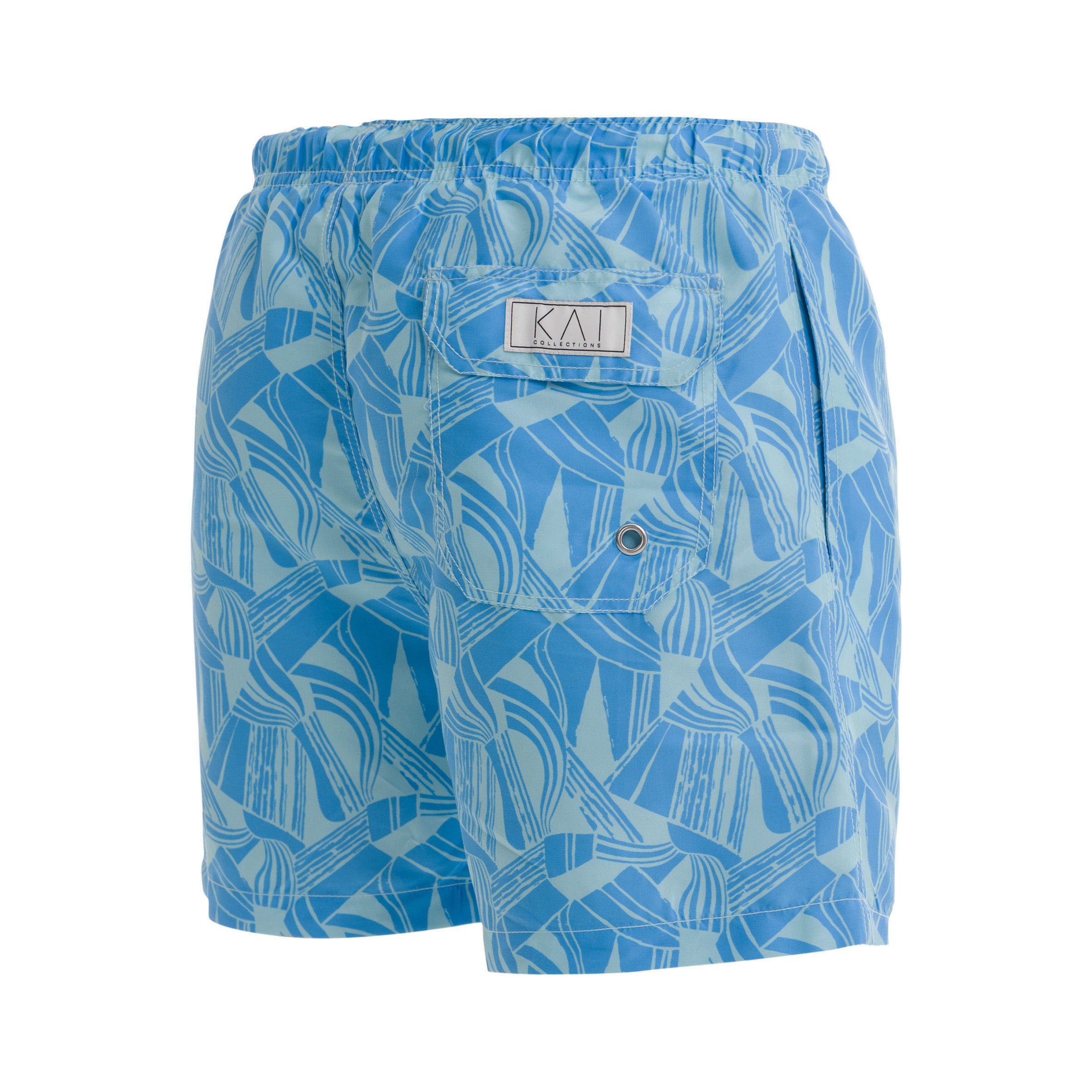Blue Mirrors Swim Shorts