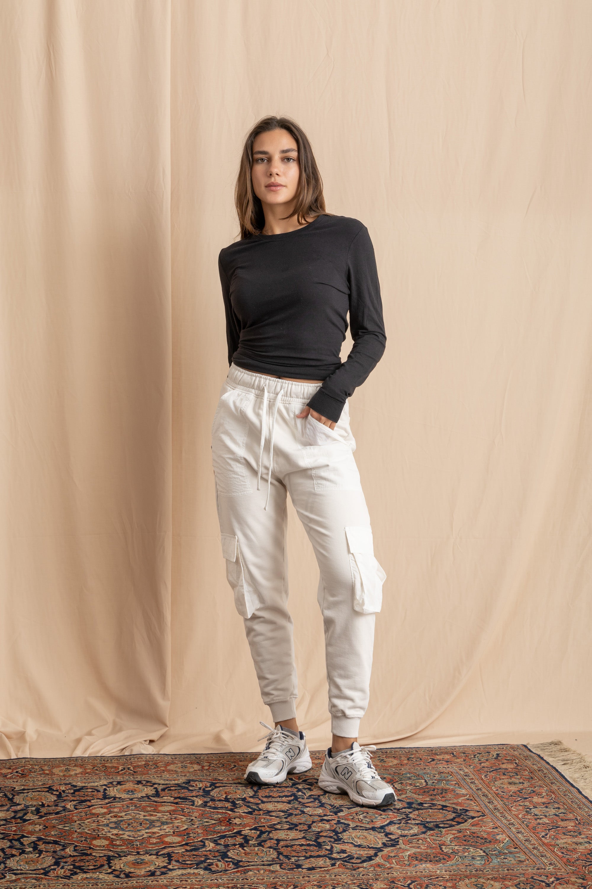 Unisex Off-White Cargo Sweatpants Unisex Off-White Cargo Sweatpants