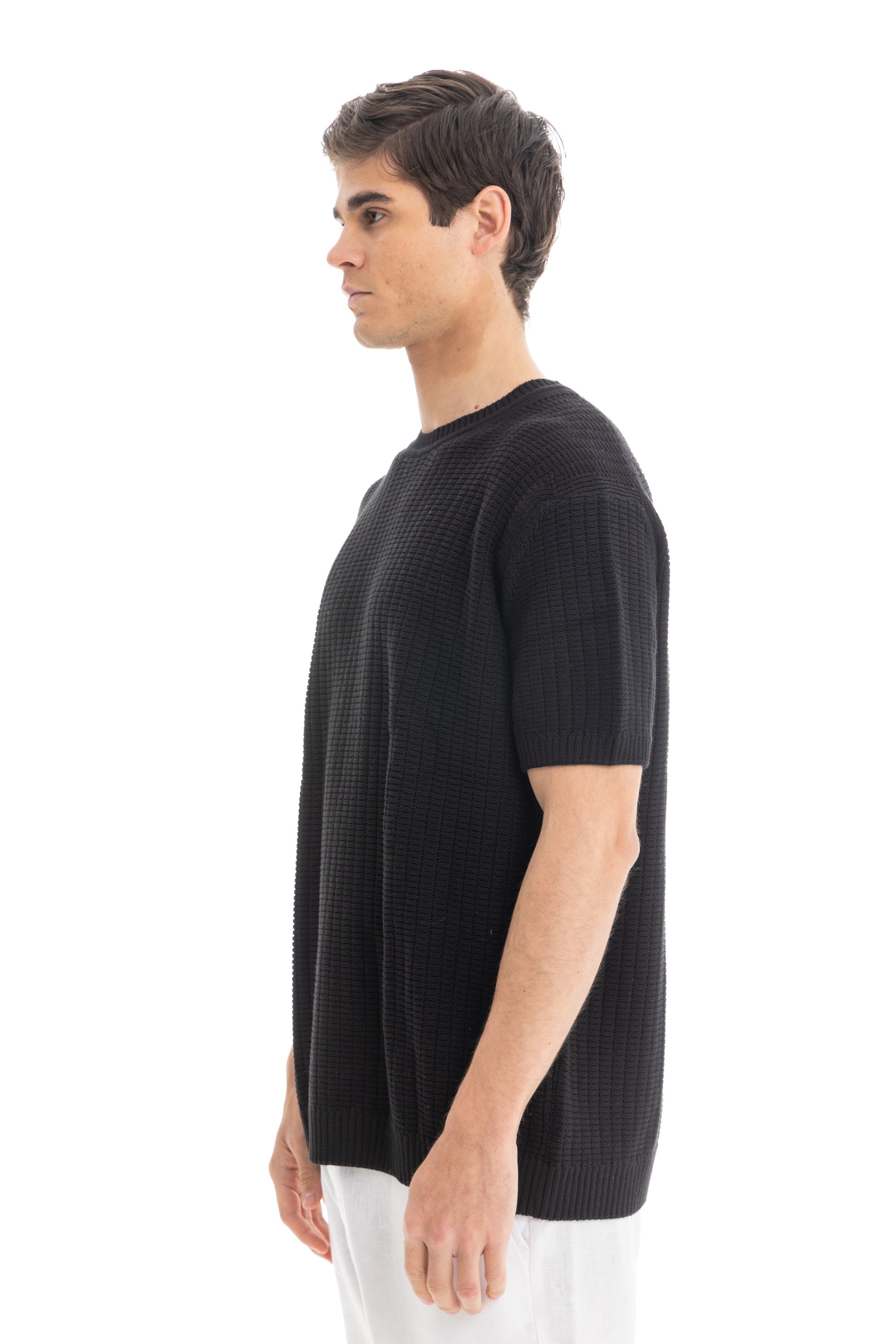 Black Knit Heavy T-Shirt Black Knit Heavy T-Shirt
