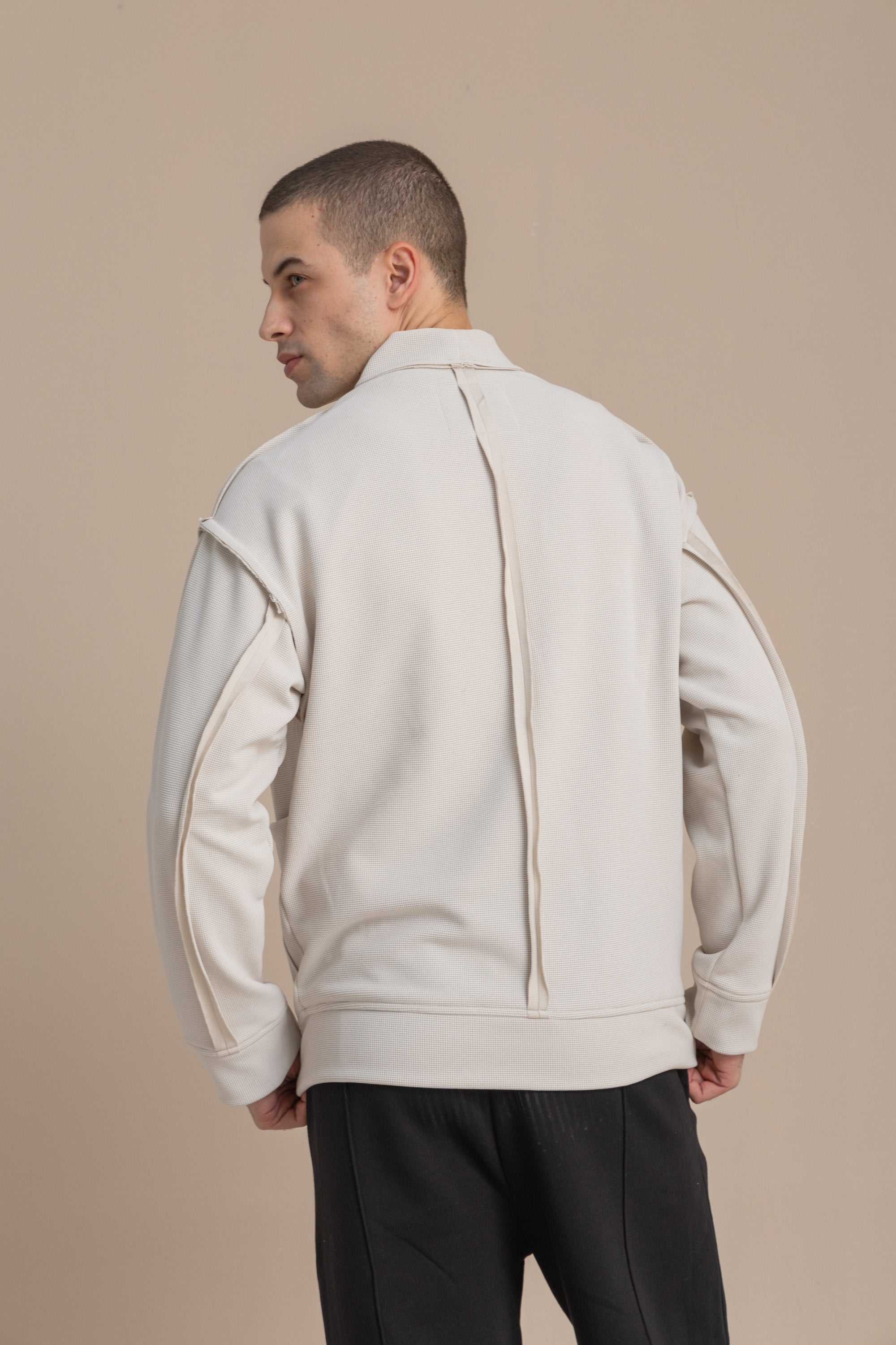 Off-White Textured Cardigan Off-White Textured Cardigan