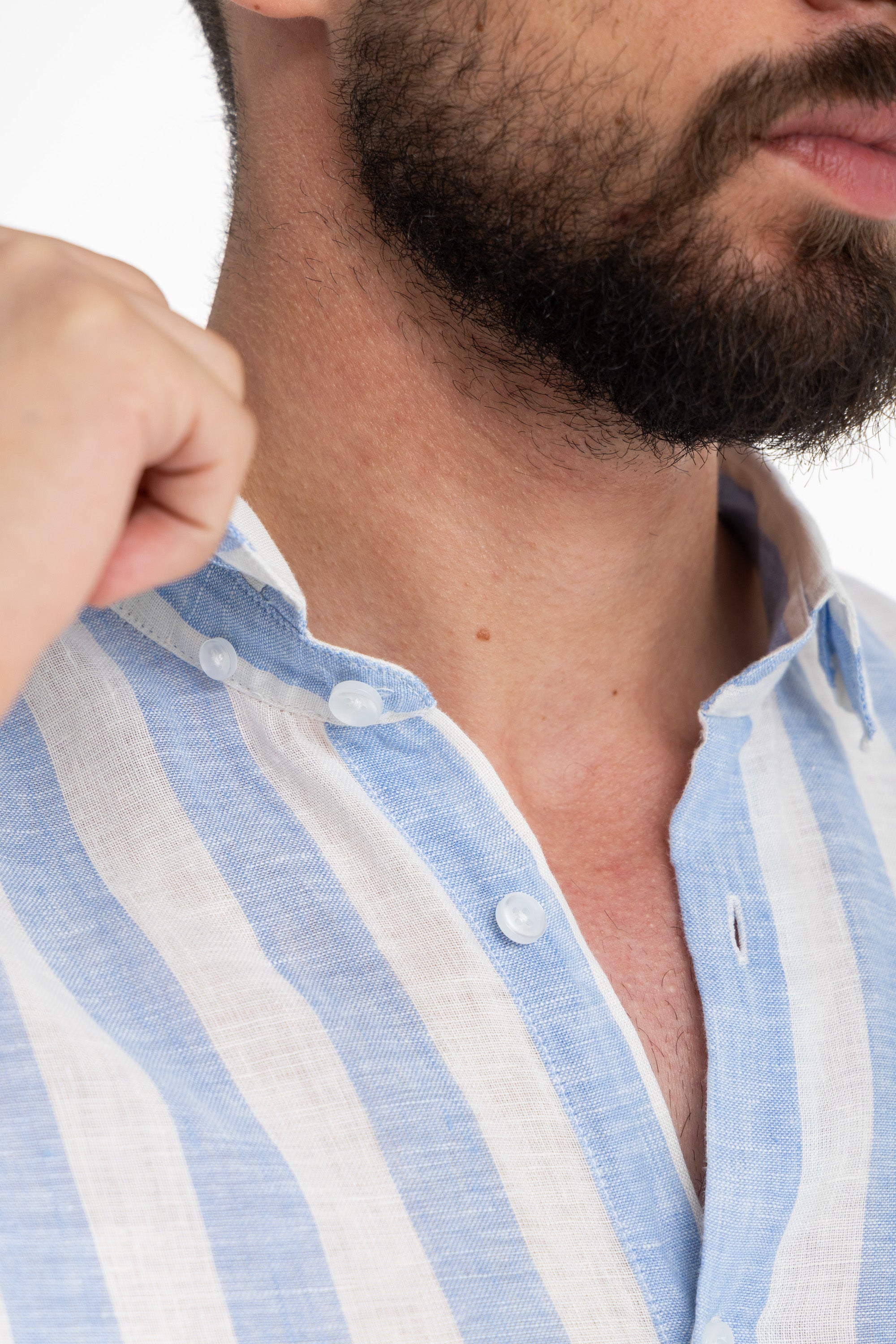 Blue Stripe Linen Shirt Blue Stripe Linen Shirt