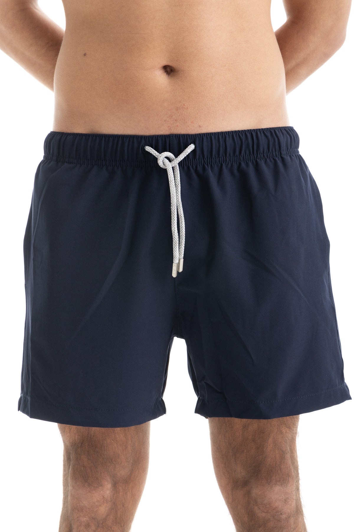 Solid Navy Swim Shorts (4 Way Stretch) Solid Navy Swim Shorts (4 Way Stretch)