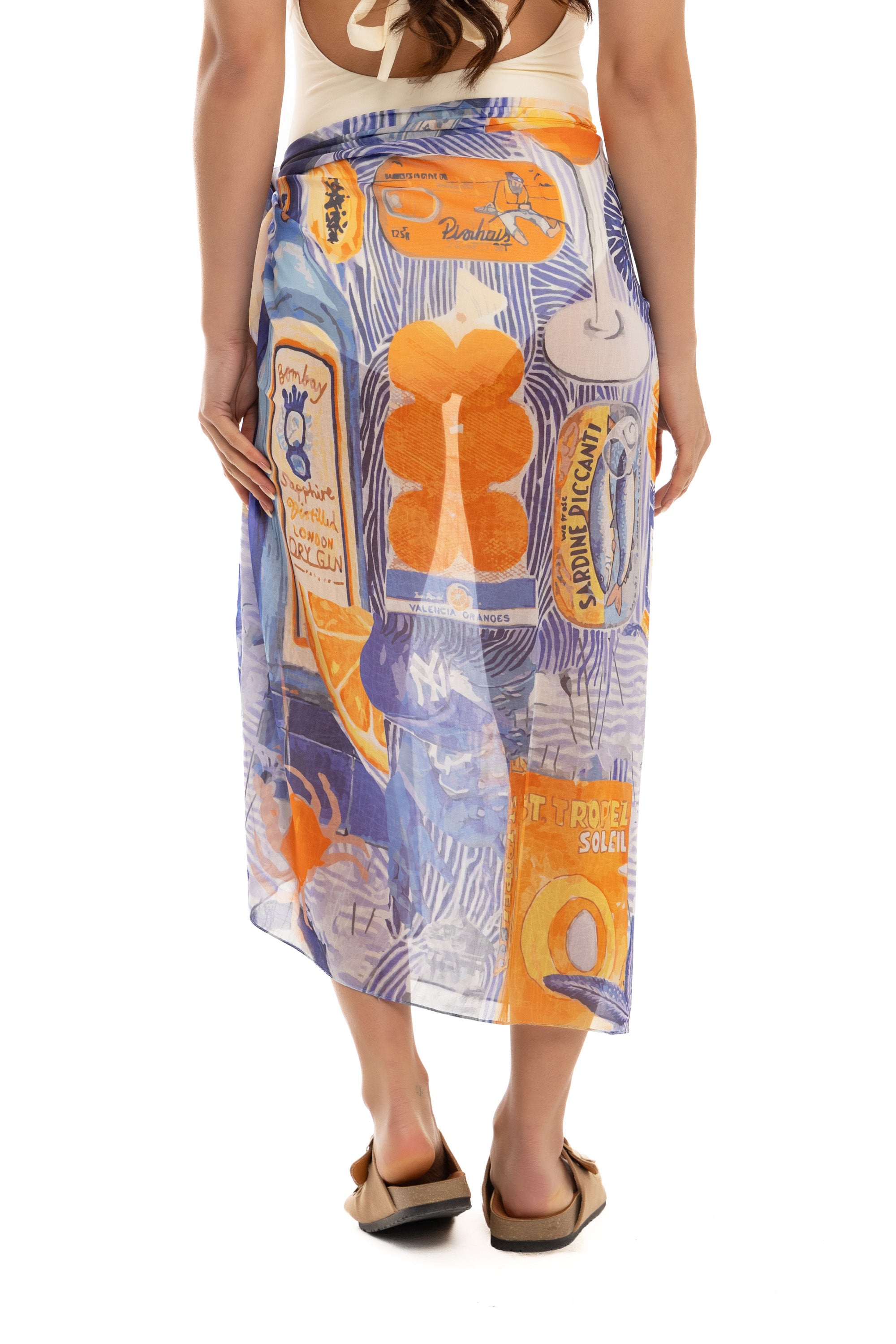 Summers In Europe Sarong Wrap Summers In Europe Sarong Wrap