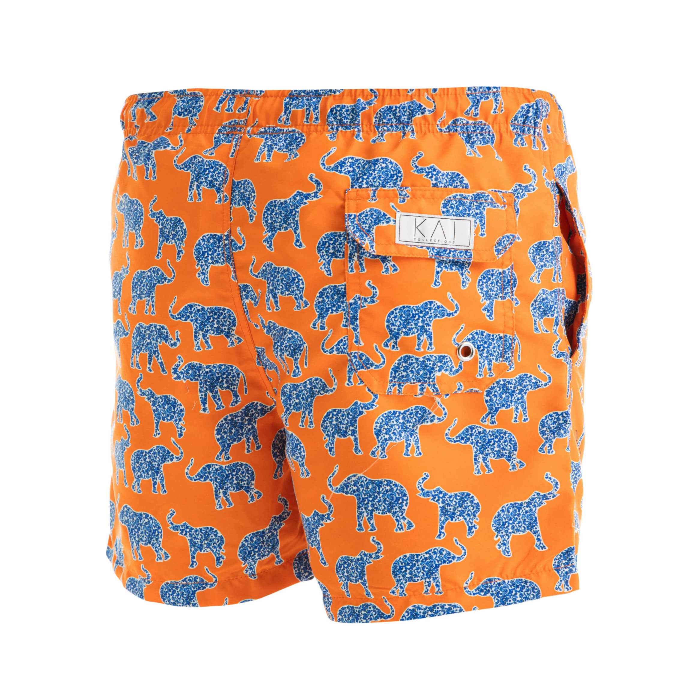 Orange Elephants Swim Shorts