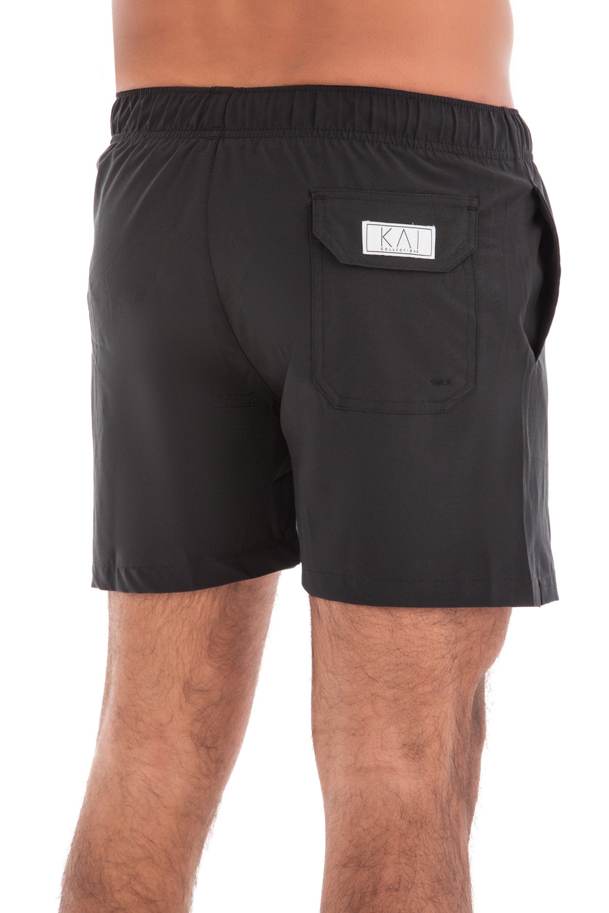 Solid Black Swim Shorts (4 Way Stretch) Solid Black Swim Shorts (4 Way Stretch)