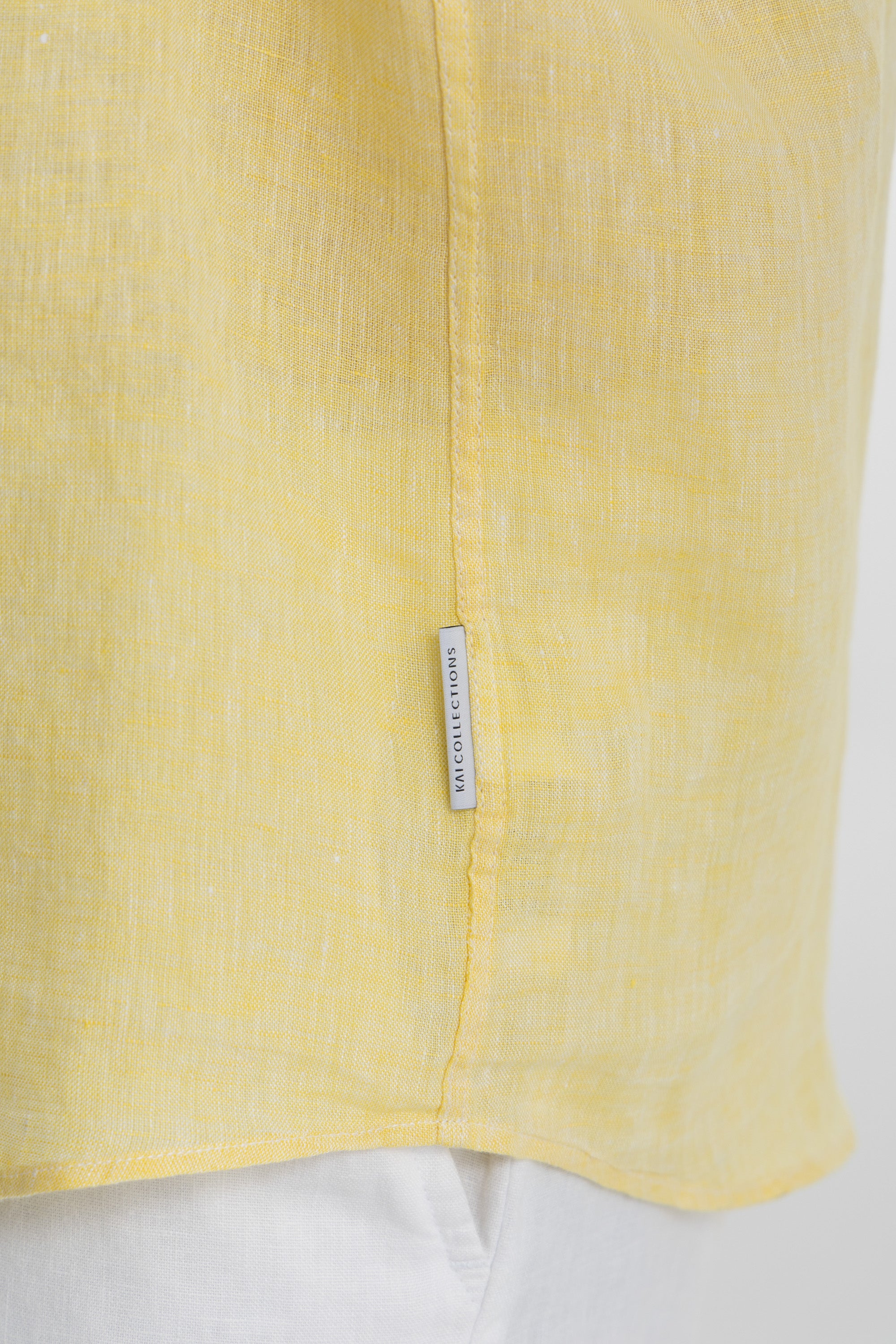 Men`s Yellow Linen Shirt Men`s Yellow Linen Shirt