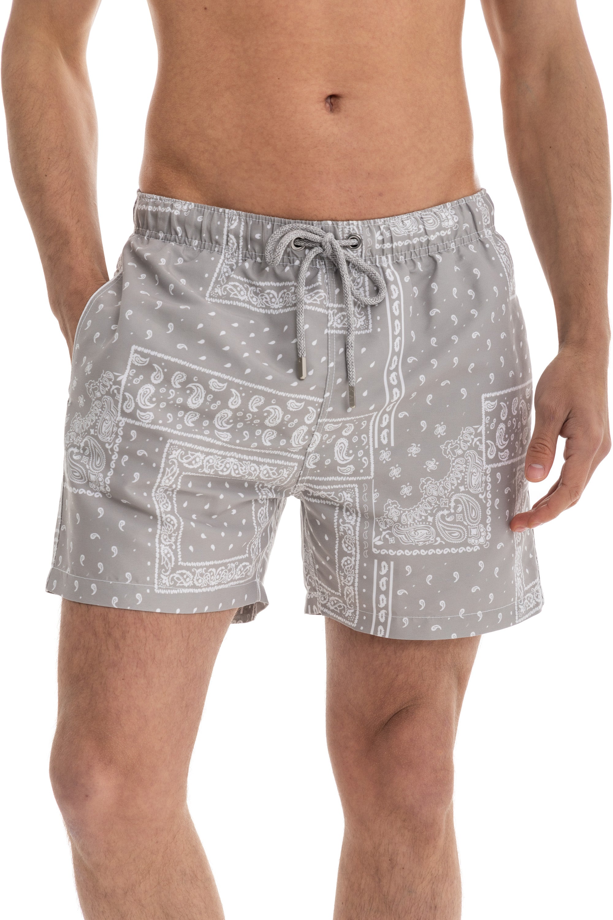 Taupe Bandana Swim Shorts Taupe Bandana Swim Shorts