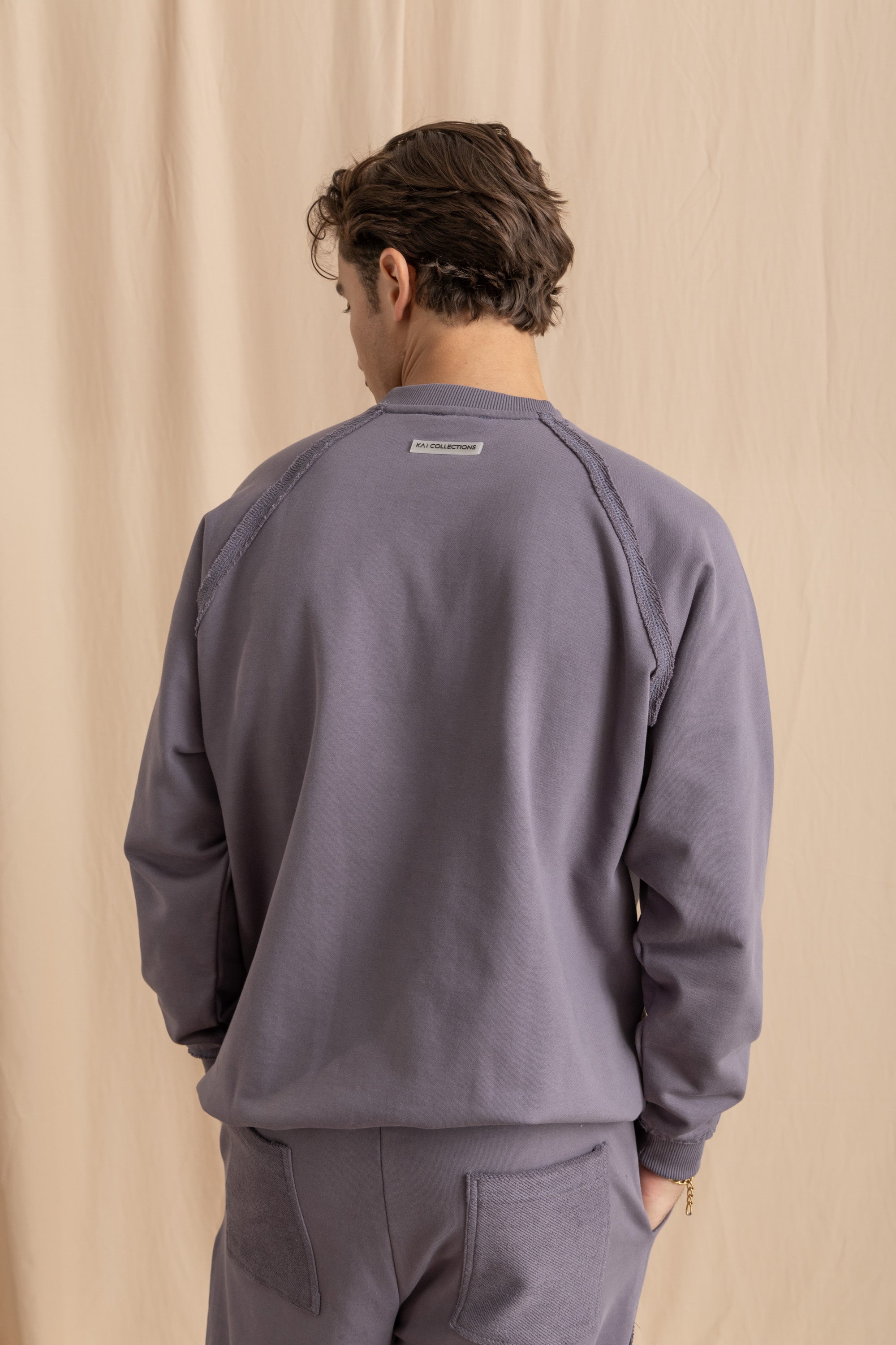 Unisex Charcoal Distressed Sweatshirt Unisex Charcoal Distressed Sweatshirt