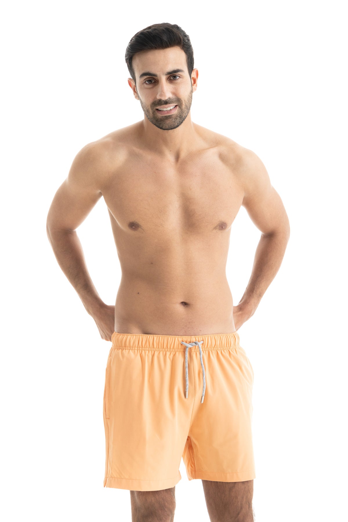 Solid Peach Swim Shorts (4 Way Stretch) Solid Peach Swim Shorts (4 Way Stretch)