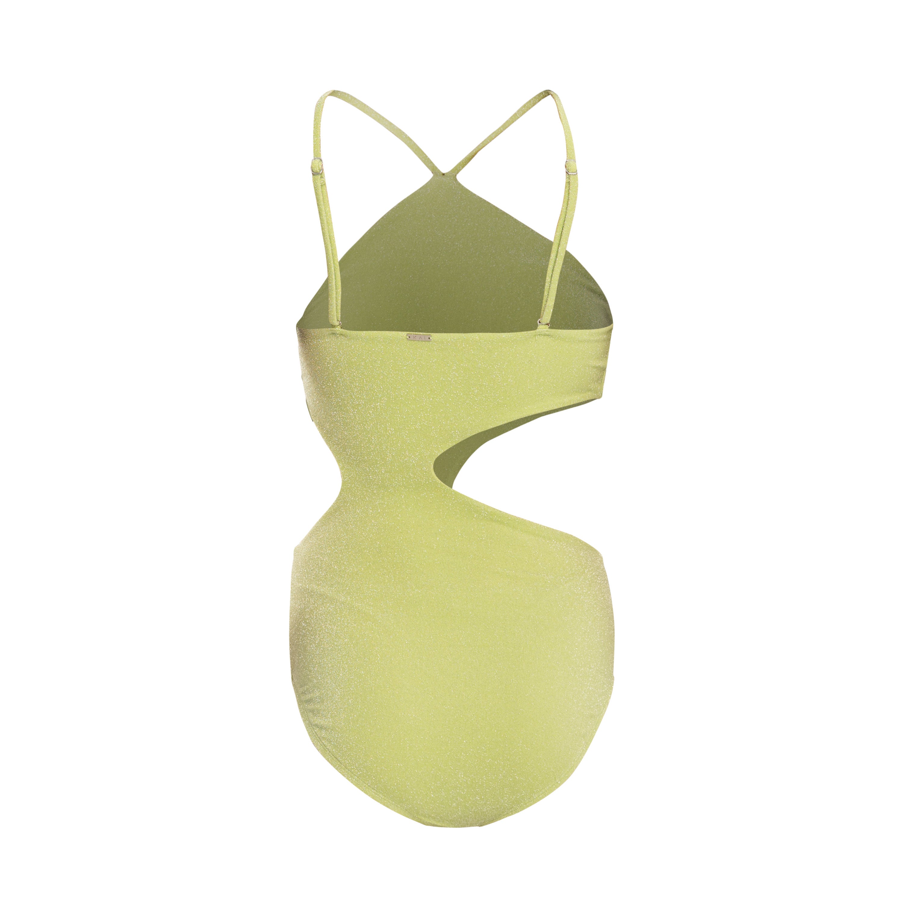 Apple Green Sparkle Selena One Piece Apple Green Sparkle Selena One Piece