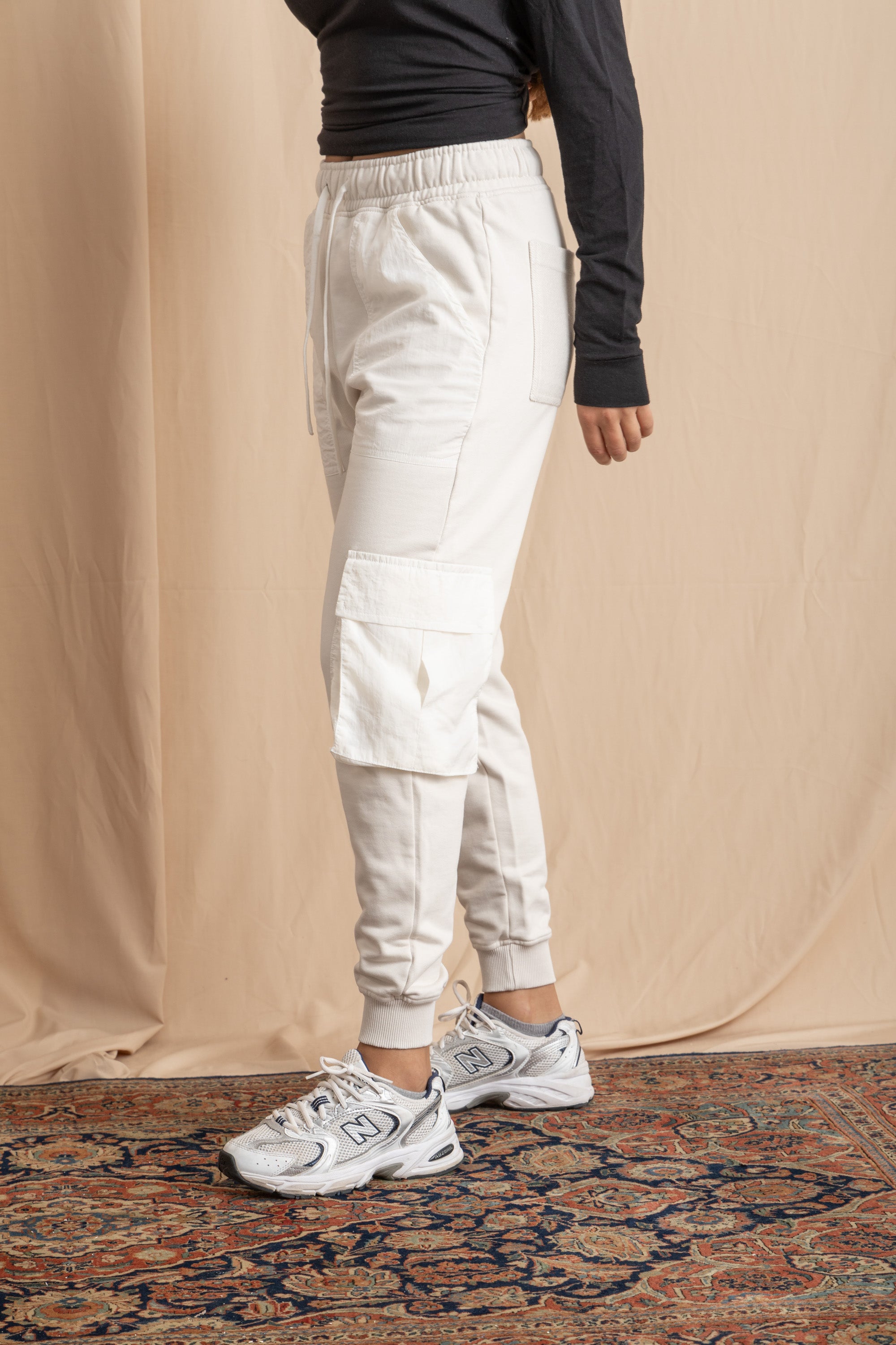 Unisex Off-White Cargo Sweatpants Unisex Off-White Cargo Sweatpants