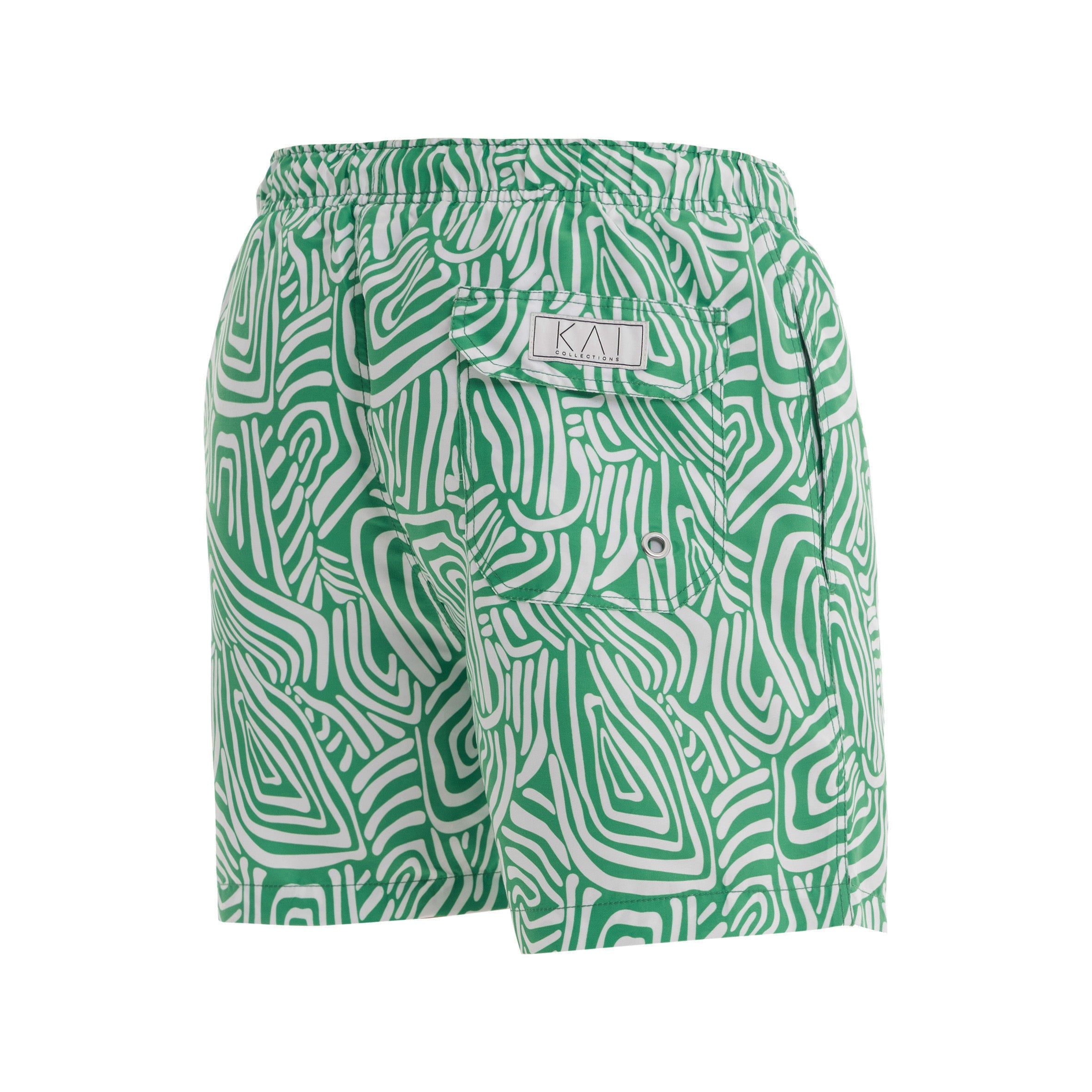 Green Labyrinth Swim Shorts