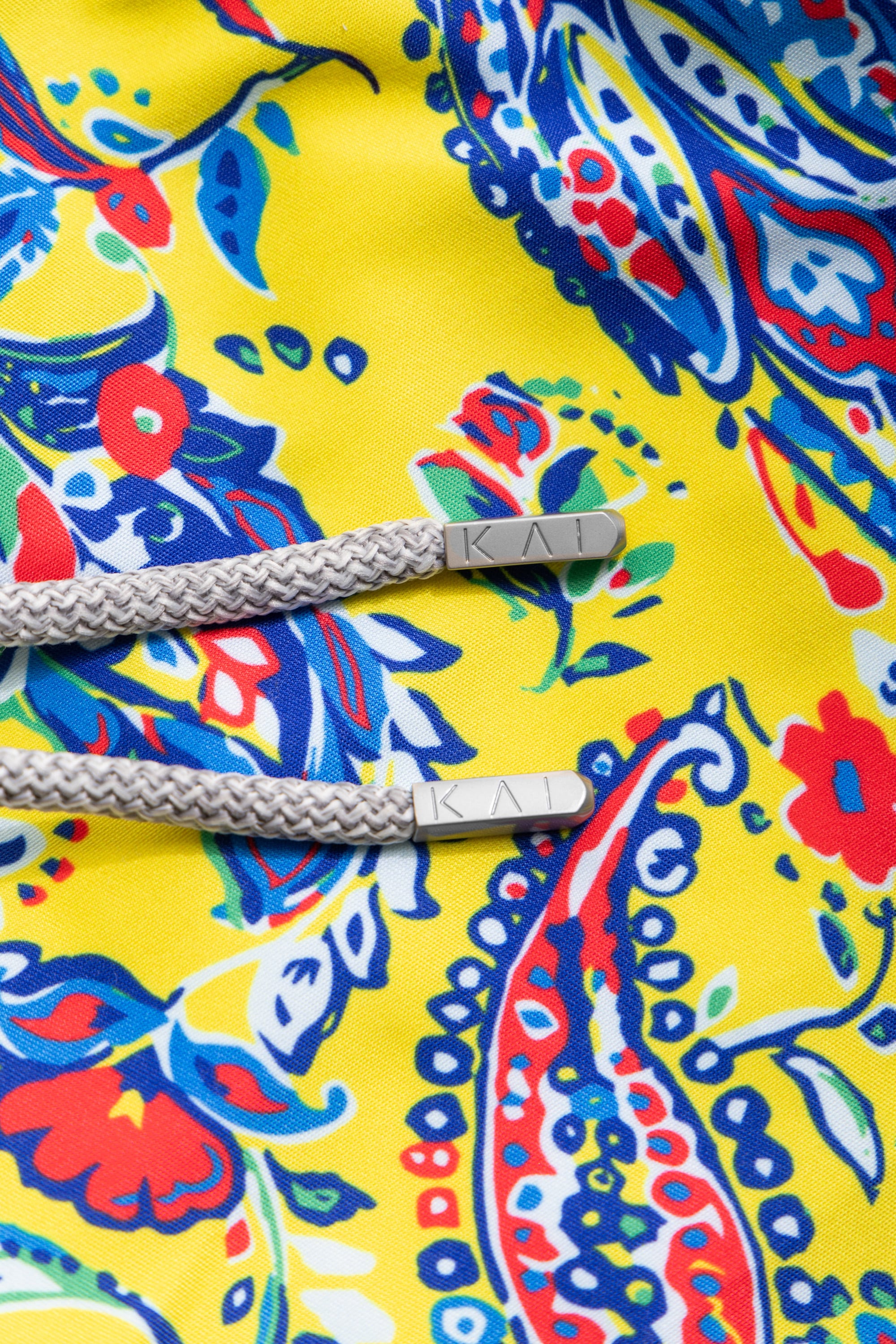 Yellow Paisley Swim Shorts