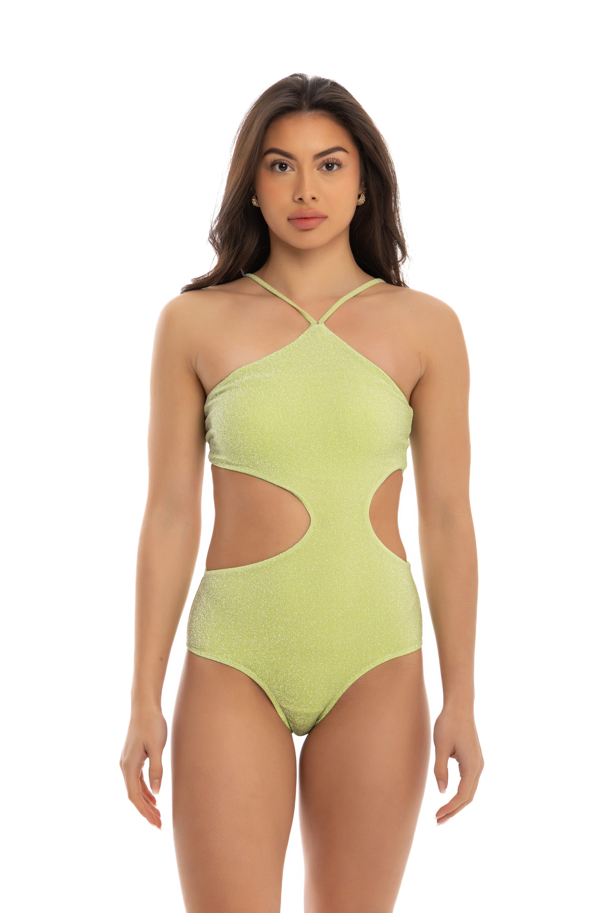 Apple Green Sparkle Selena One Piece