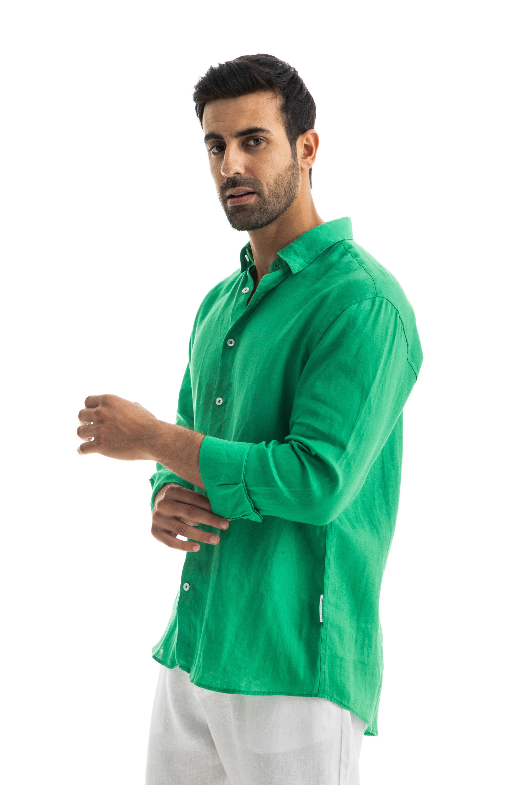 Green Linen Shirt Green Linen Shirt