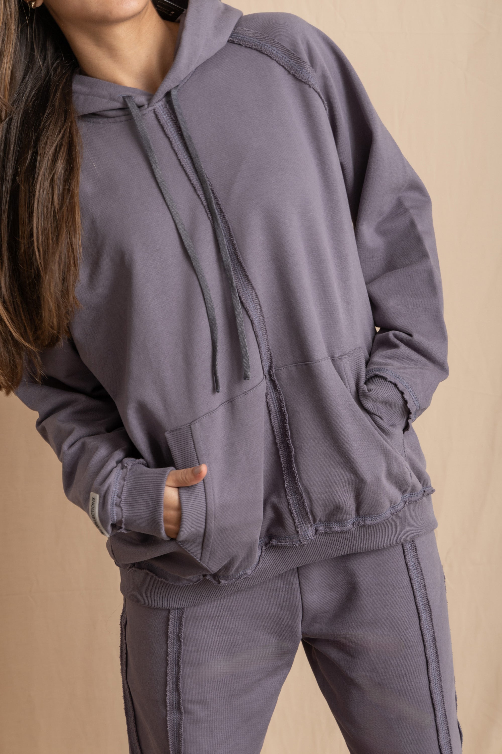Unisex Grey Distressed Hoodie Unisex Grey Distressed Hoodie