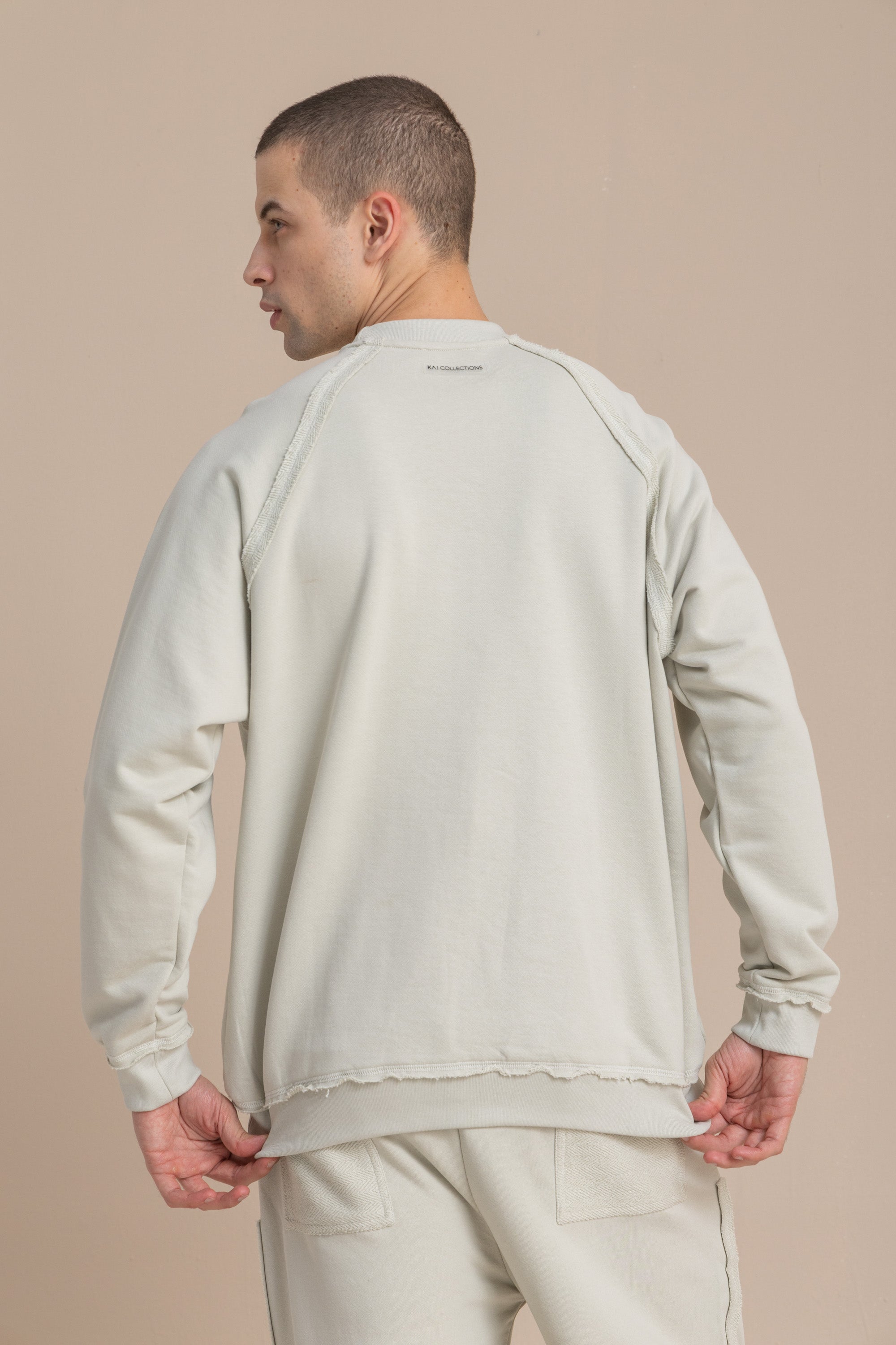 Unisex Grey Distressed Sweatshirt Unisex Grey Distressed Sweatshirt