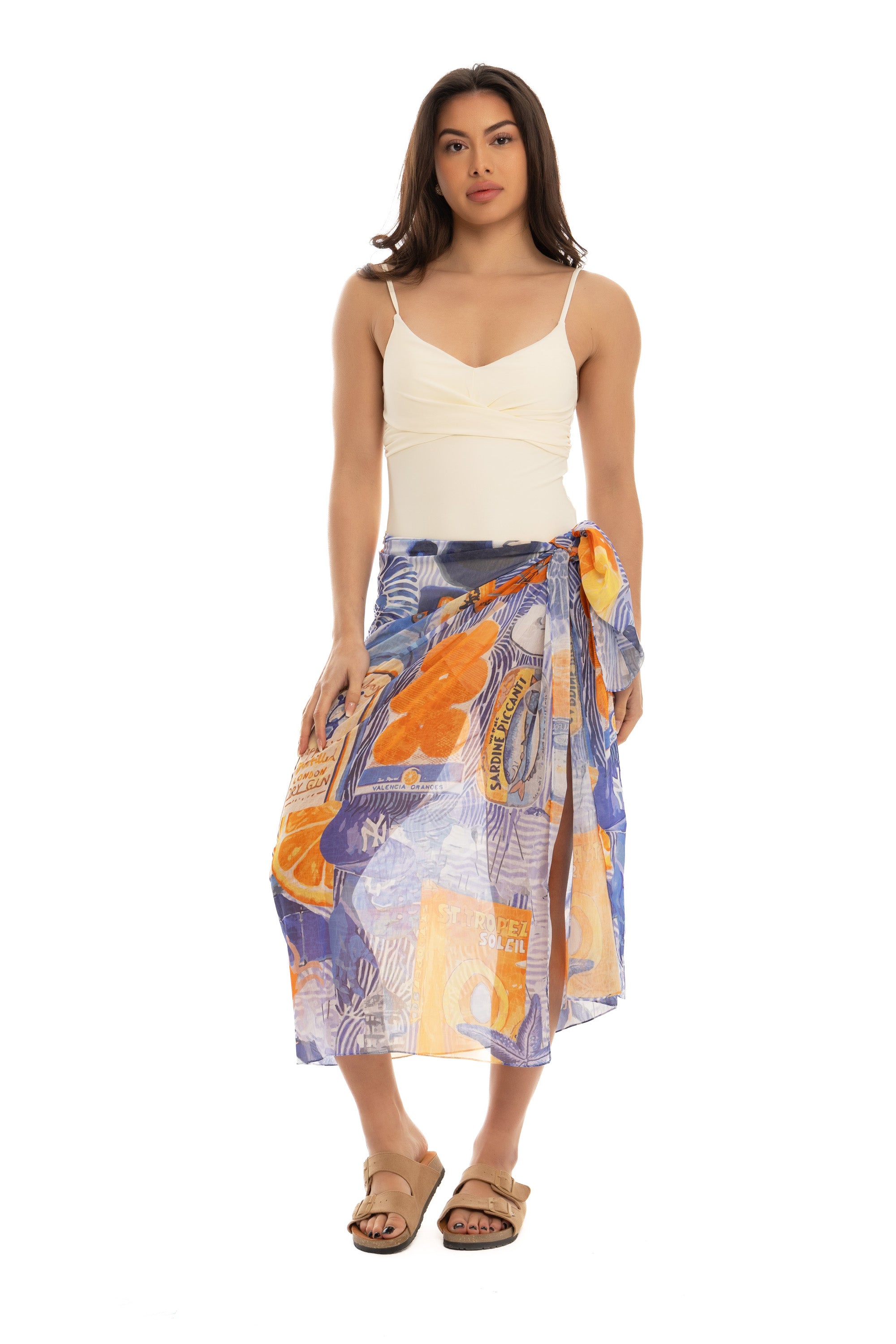 Summers In Europe Sarong Wrap Summers In Europe Sarong Wrap