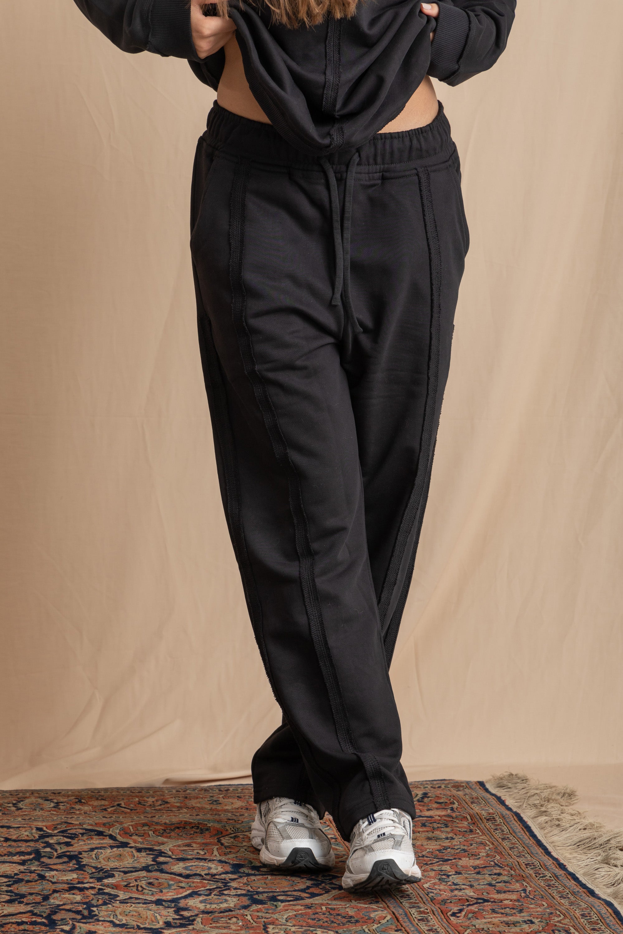 Unisex Black Distressed Sweatpants Unisex Black Distressed Sweatpants