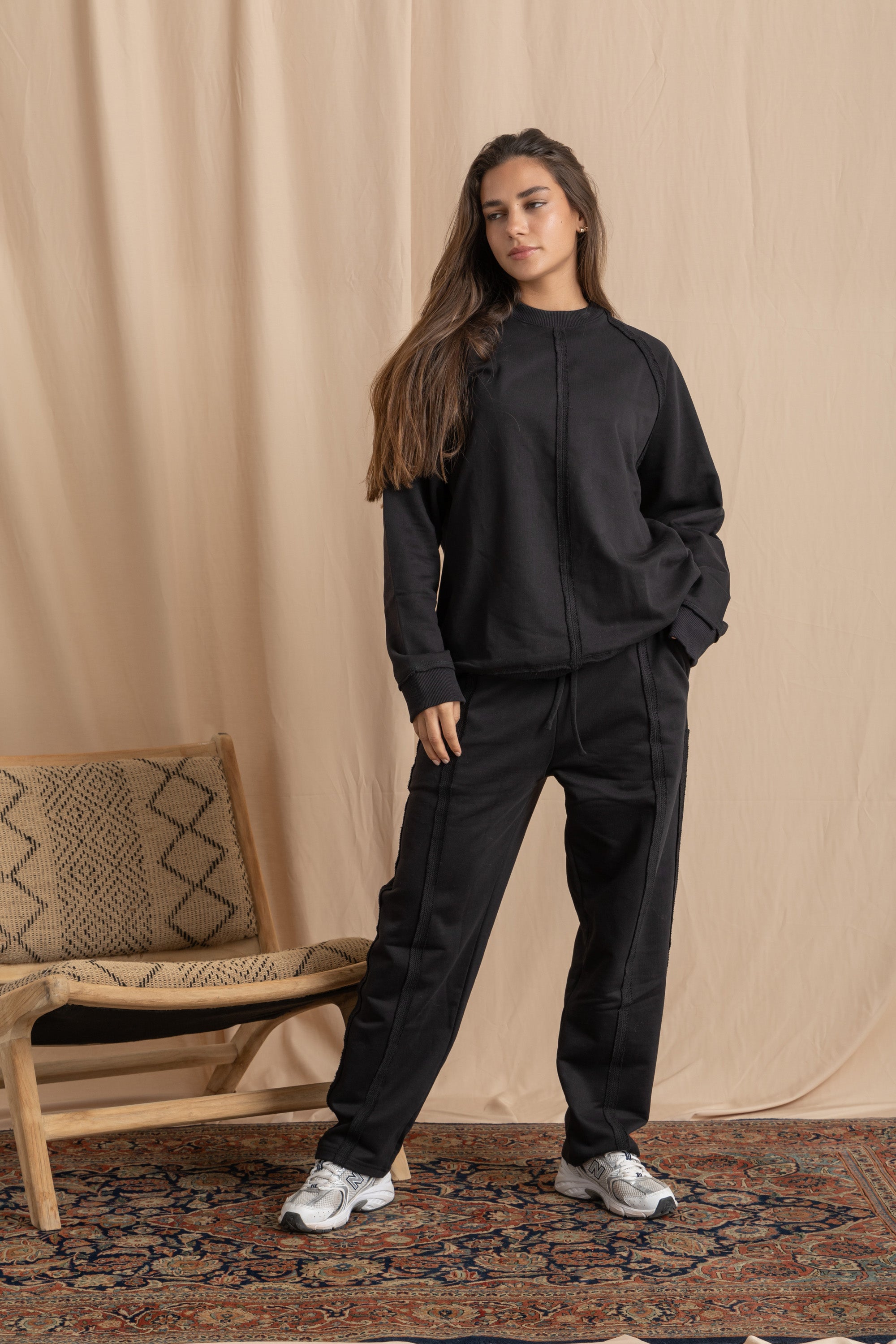 Unisex Black Distressed Sweatpants Unisex Black Distressed Sweatpants