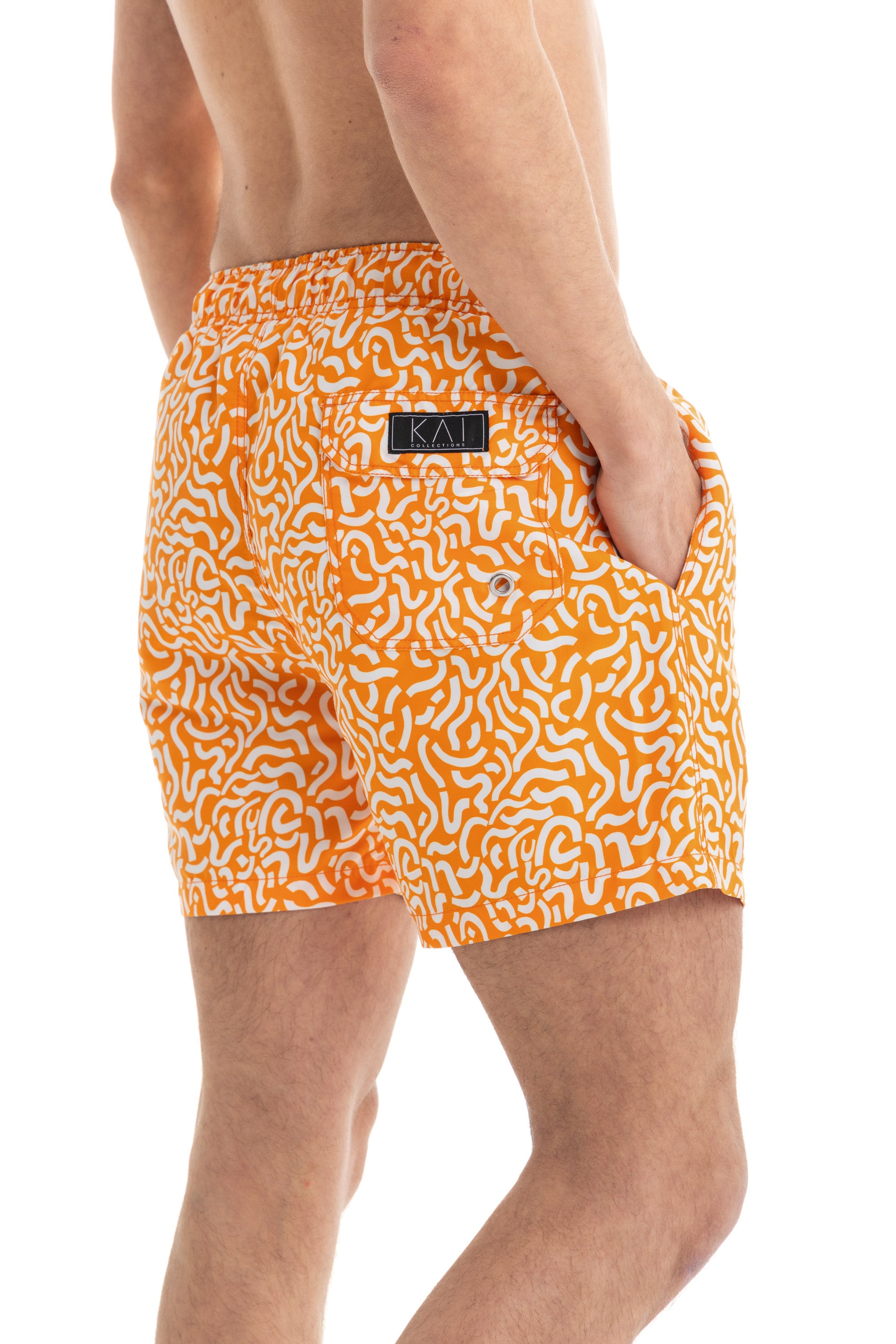 Orange Tangle Swim Shorts Orange Tangle Swim Shorts