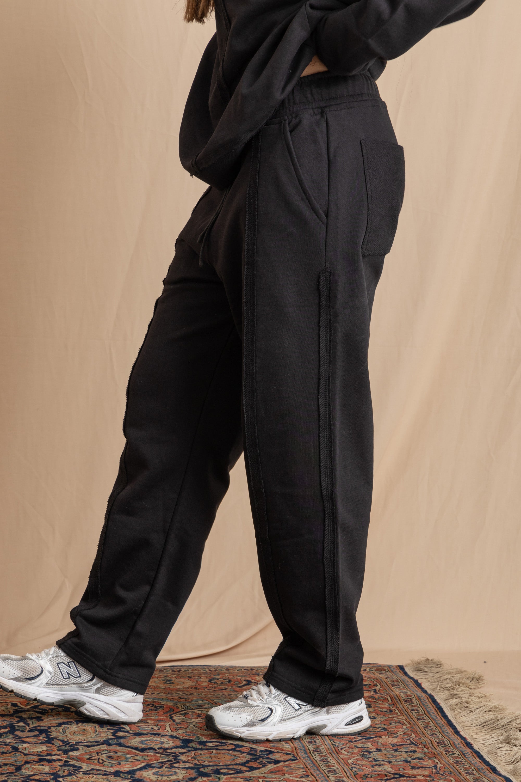 Unisex Black Distressed Sweatpants Unisex Black Distressed Sweatpants