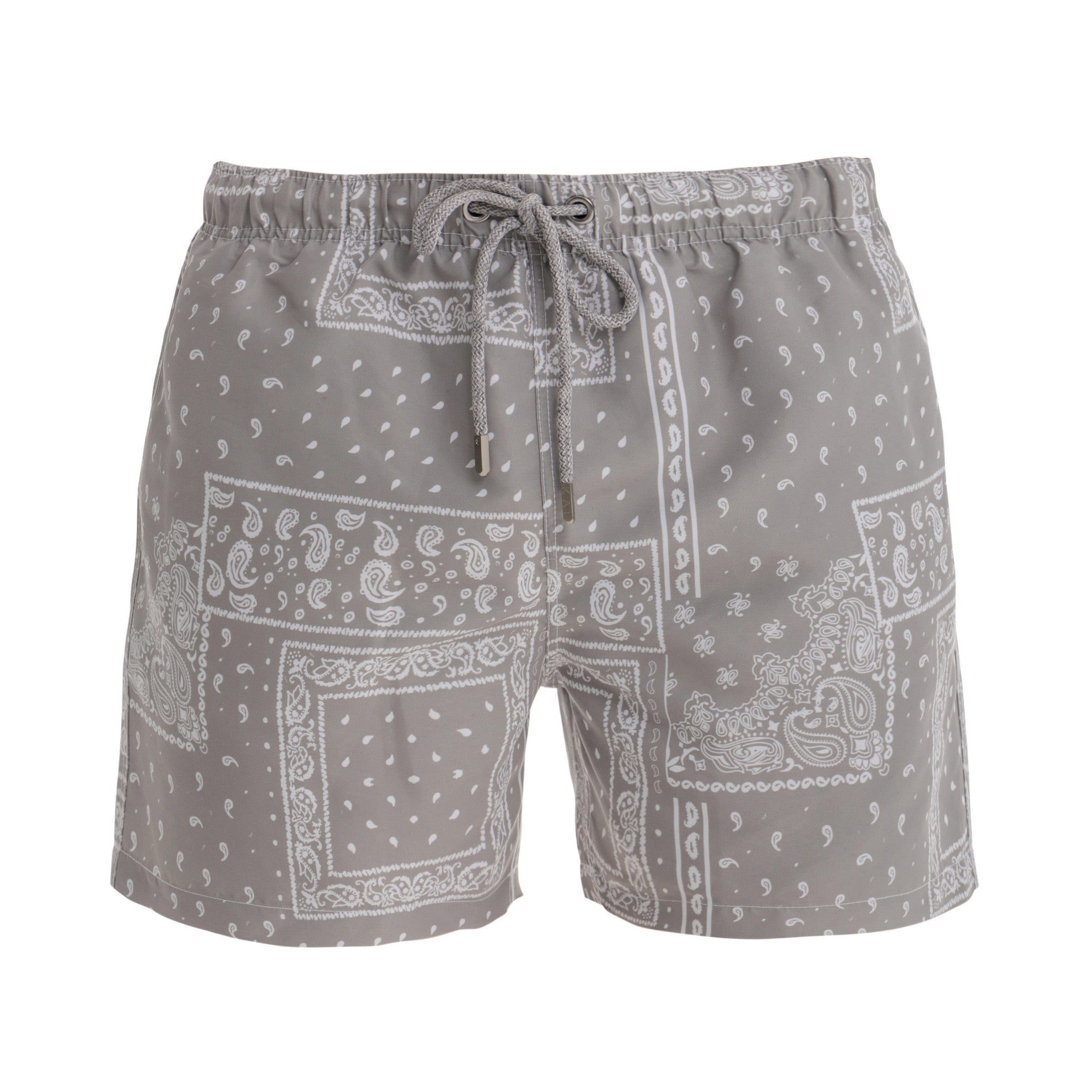 Taupe Bandana Swim Shorts