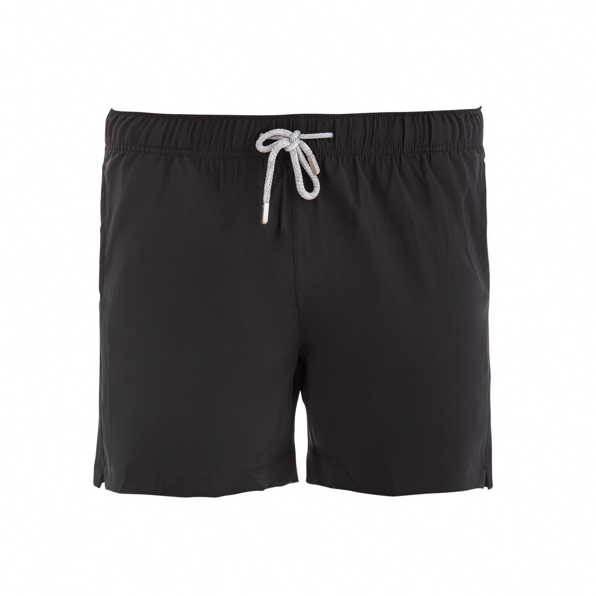Solid Black Swim Shorts (4 Way Stretch)