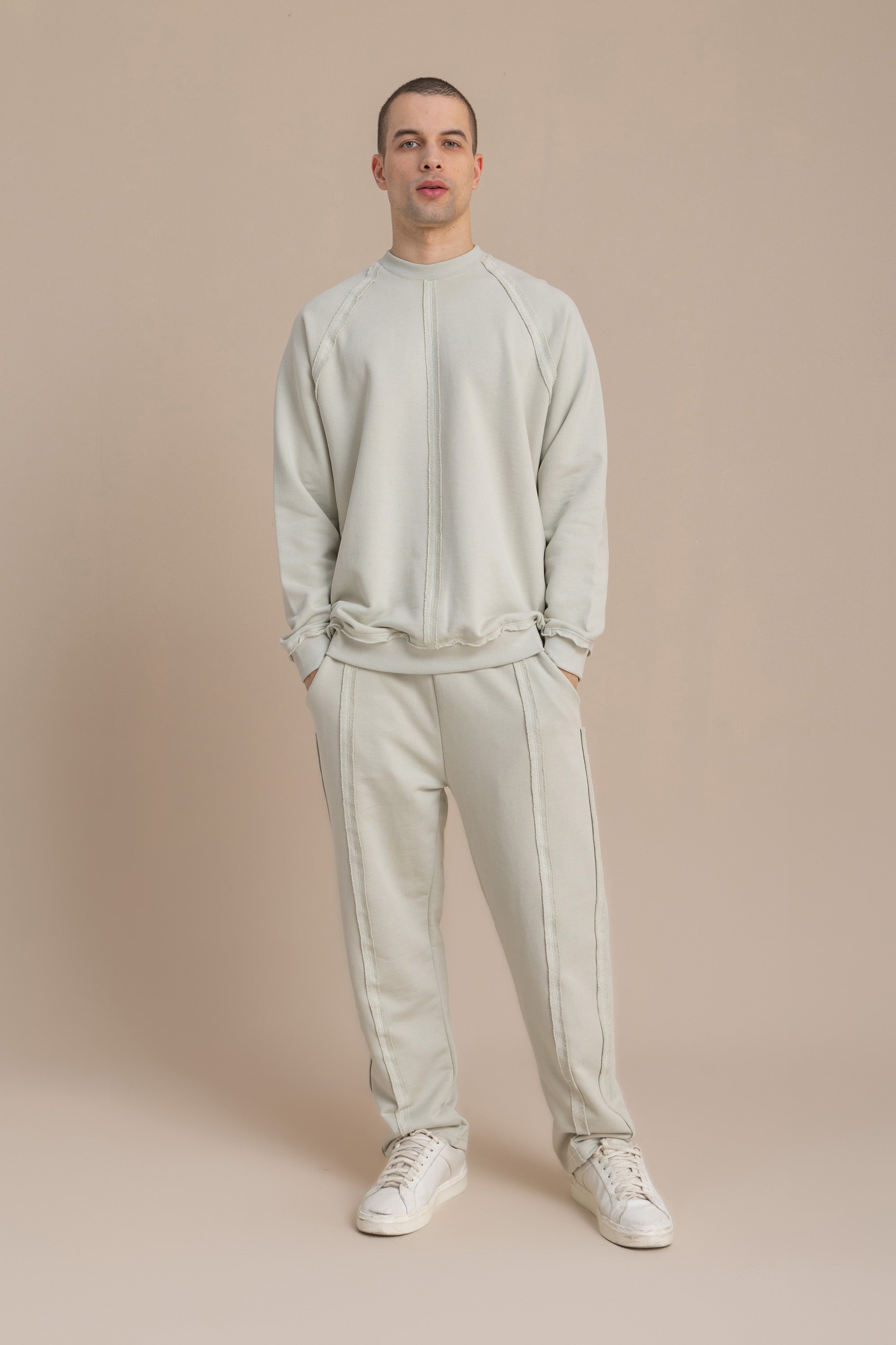 Unisex Grey Distressed Sweatpants Unisex Grey Distressed Sweatpants
