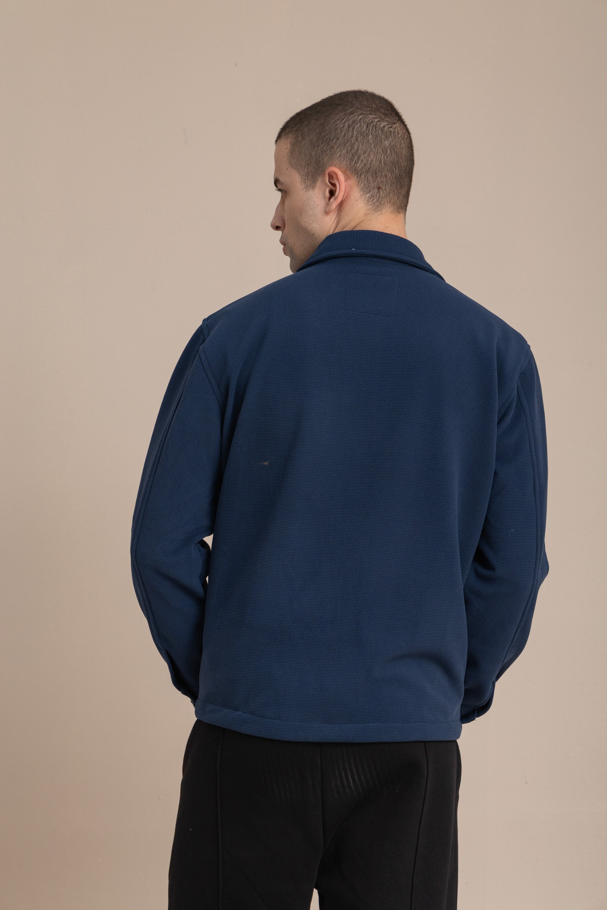 Navy Textured Over Shirt Navy Textured Over Shirt