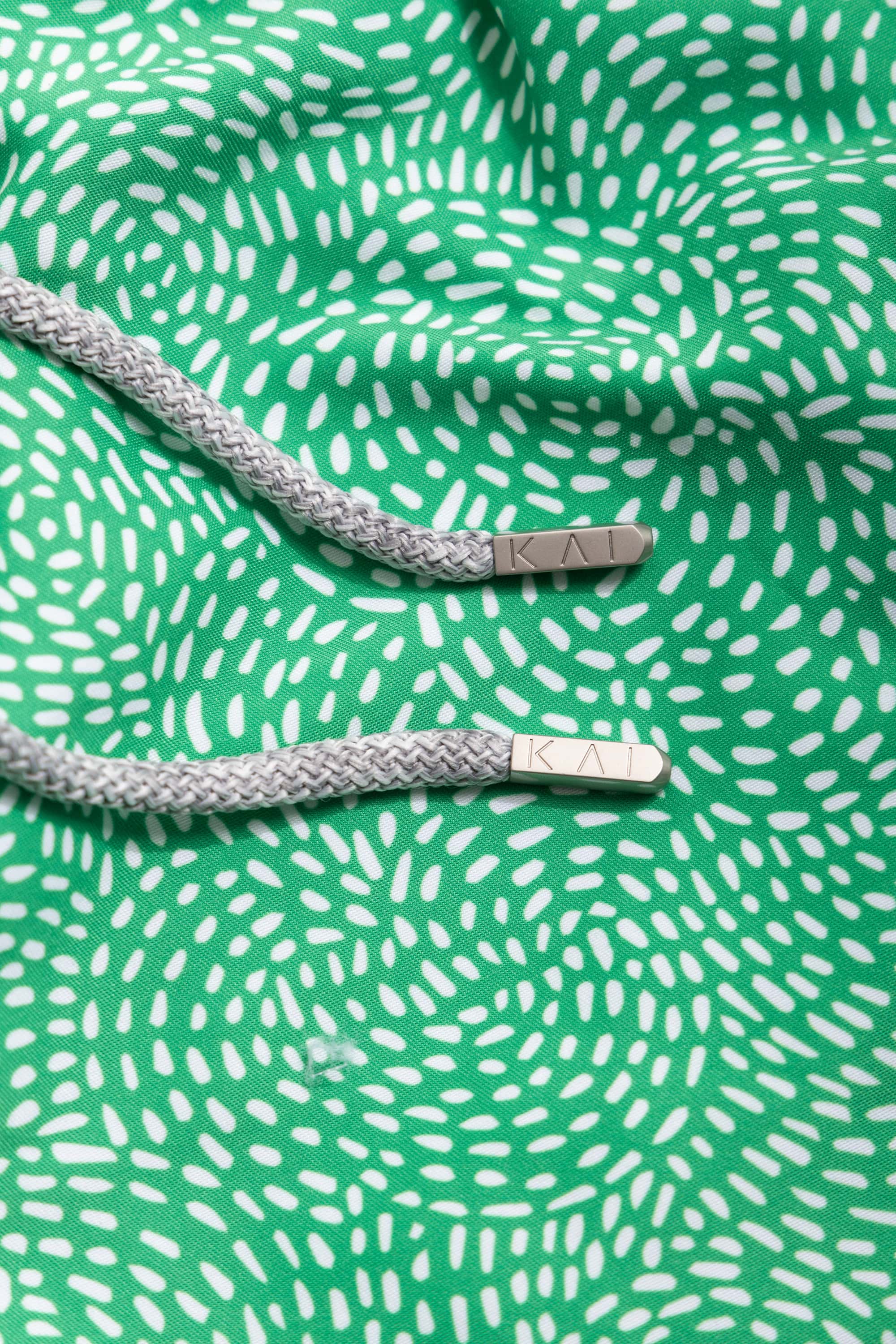 Green Spiral Swim Shorts