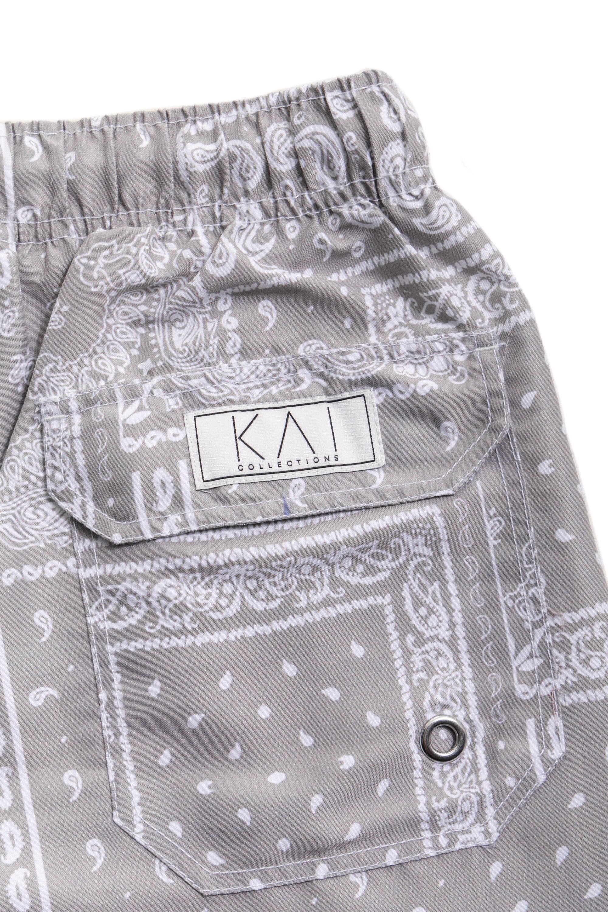 Taupe Bandana Swim Shorts Taupe Bandana Swim Shorts